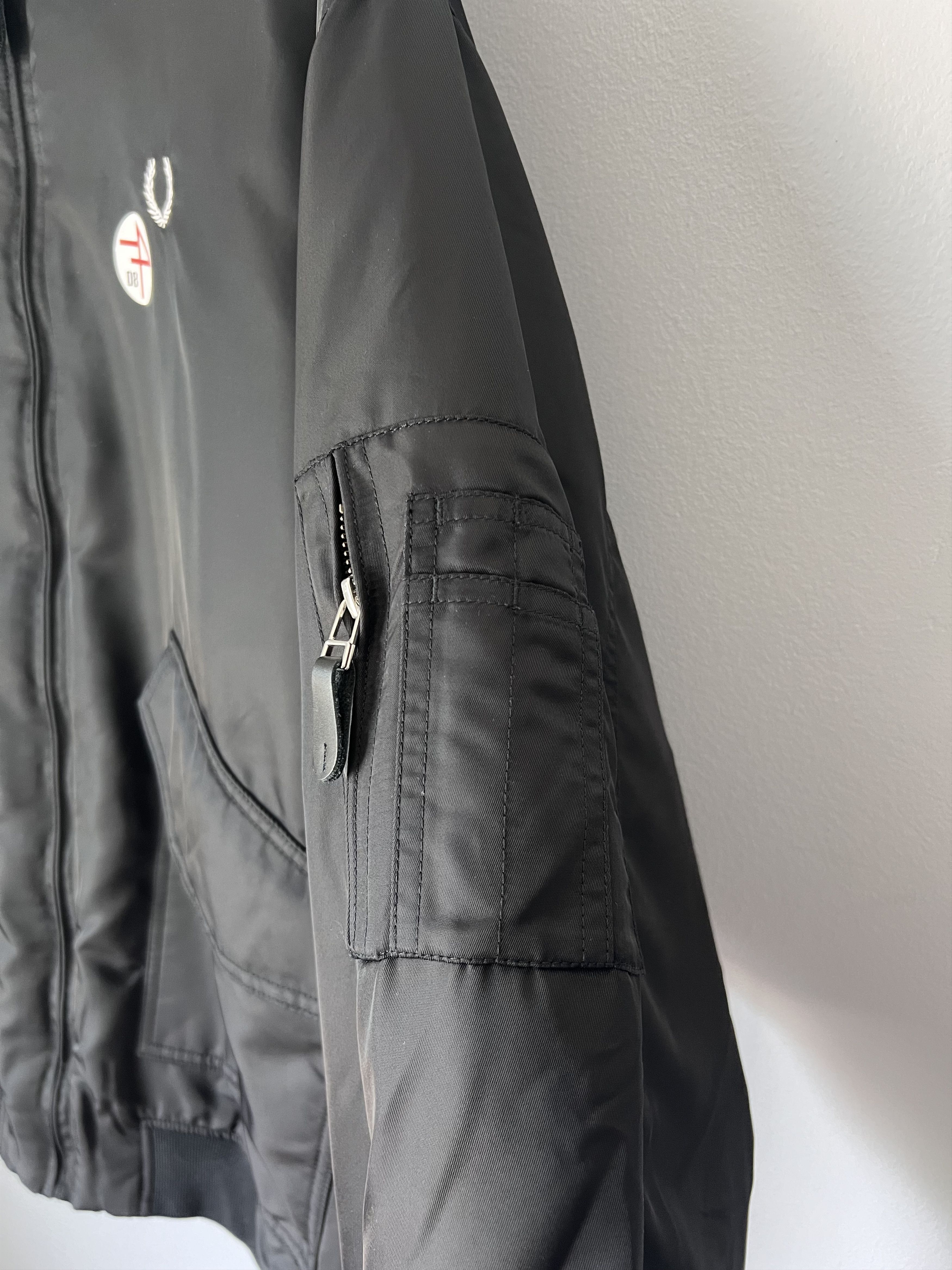 Fred Perry × Raf Simons Raf Simons Fred Perry Printed Flight Jacket in Black Size US L / EU 52-54 / 3 - 3 Thumbnail