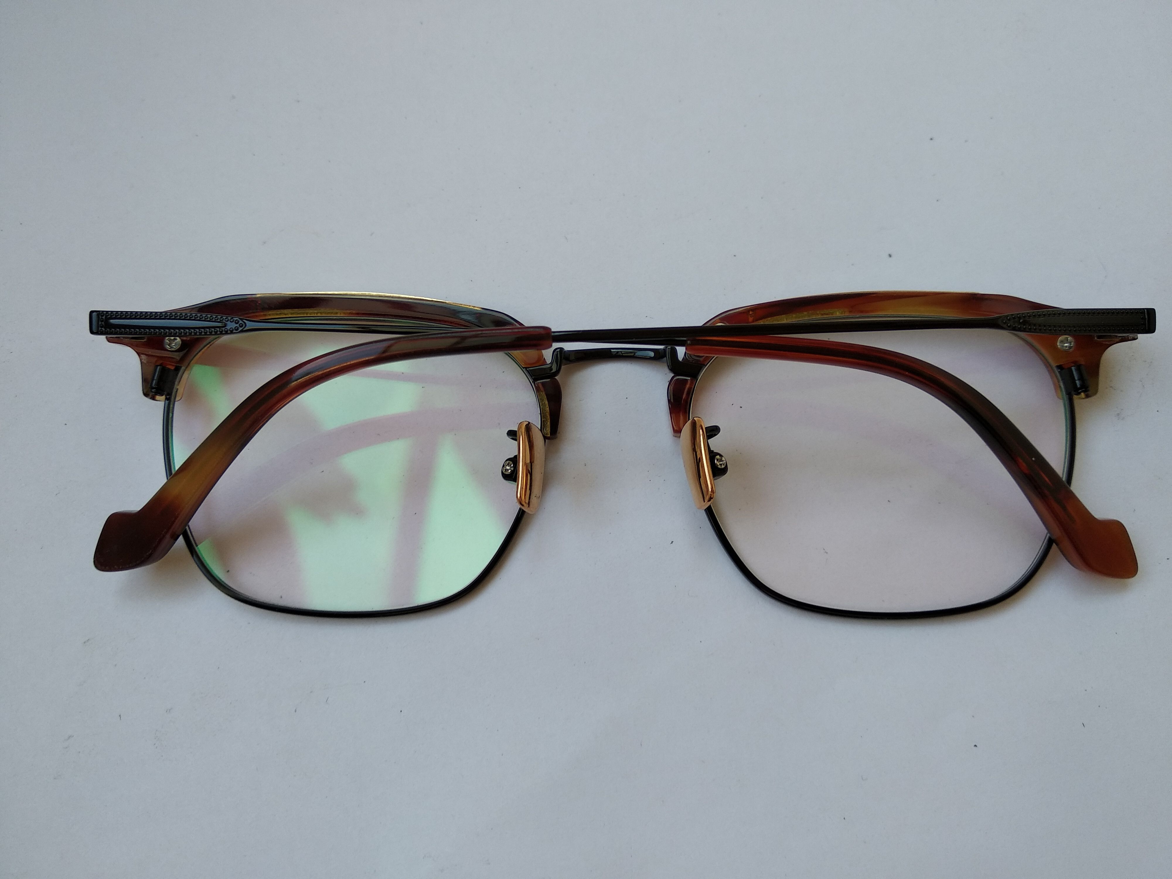 Other Mod Malcolm X Brown Gold Eyeglasses Frame Size ONE SIZE - 4 Thumbnail
