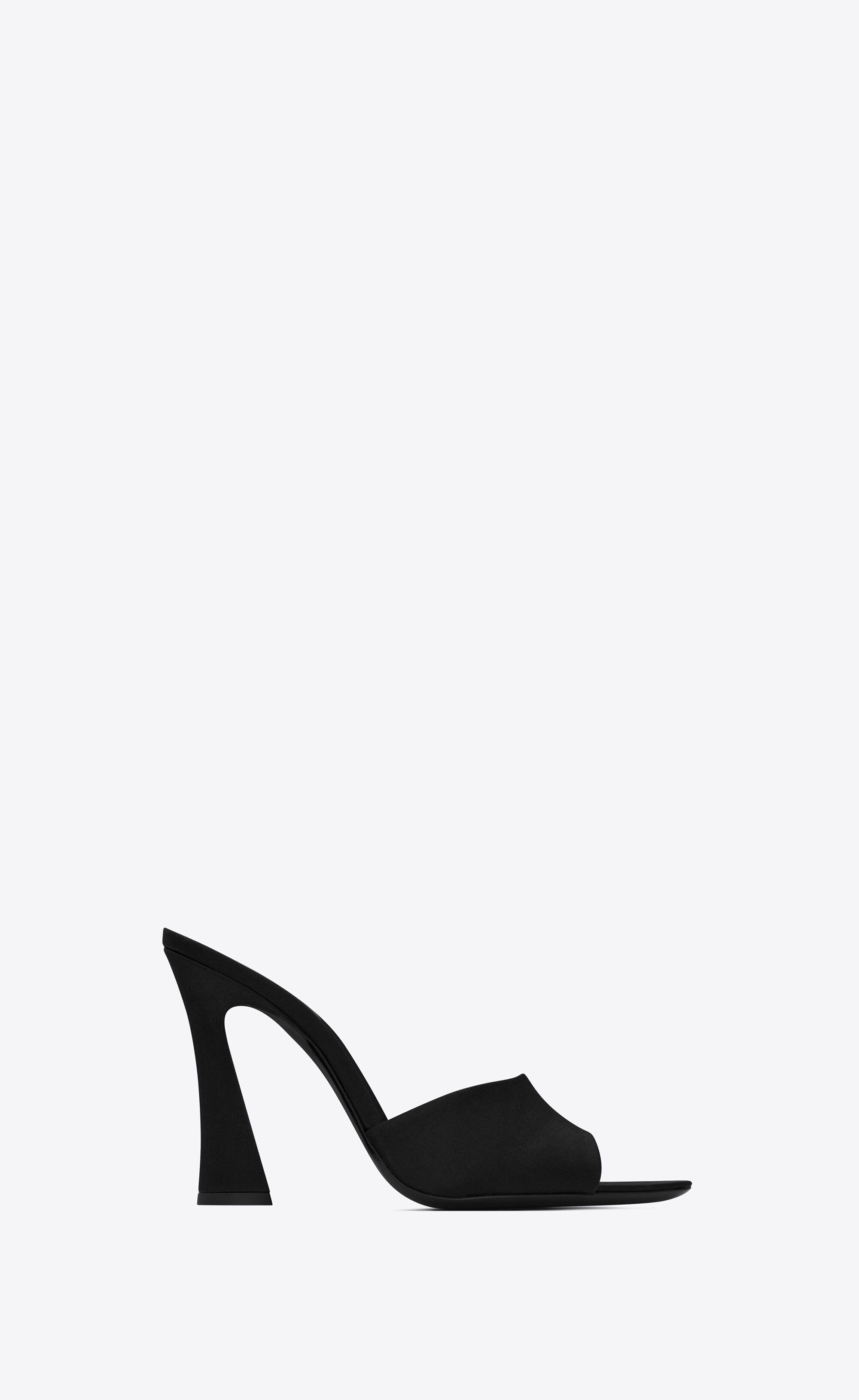 Saint Laurent Paris o1b1hav110325 731565 Suite Heeled Mules in Black Size US 6.5 / IT 36.5 - 1 Thumbnail
