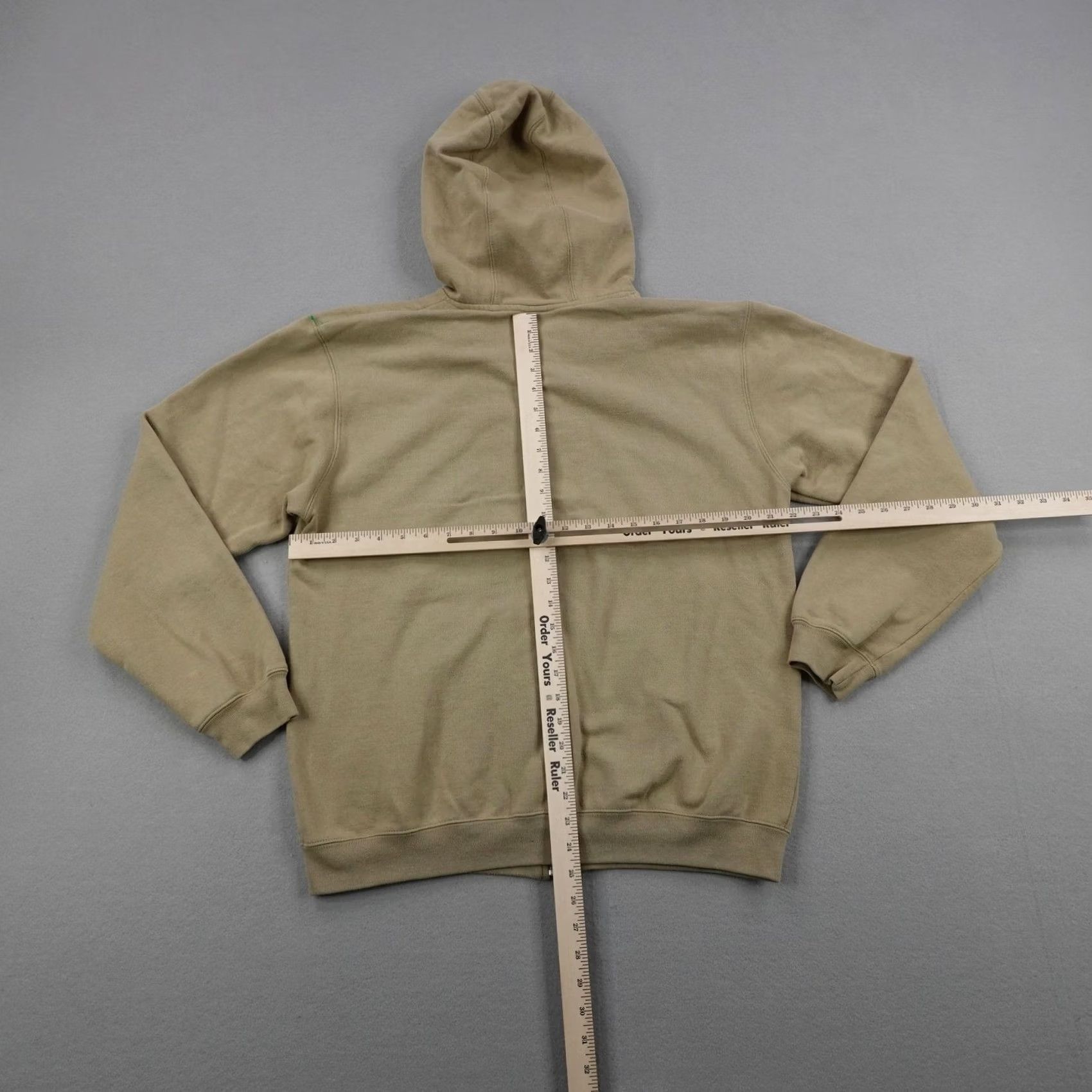 Oakley Oakley Hoodie Mens M Beige Tan Pirate Applique Skull Eyepatch Full Zip Hooded Pockets Sweatshirt Graphic Print Logo Size US M / EU 48-50 / 2 - 5 Thumbnail