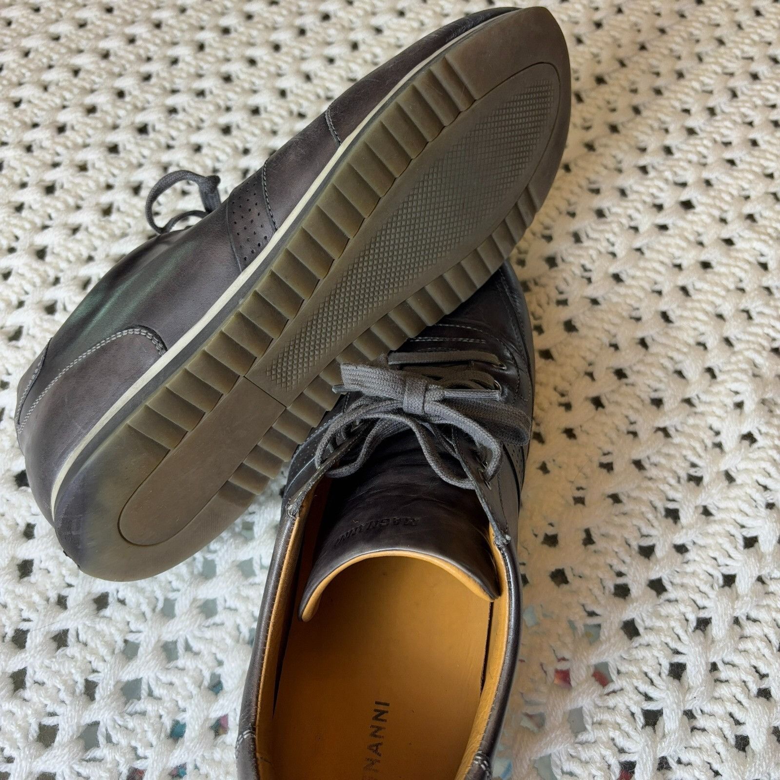 Magnanni Magnanni Pueblo Men 11.5 Low Top Sneakers, Black Leather, Ca Size US 11.5 / EU 44-45 - 13 Thumbnail