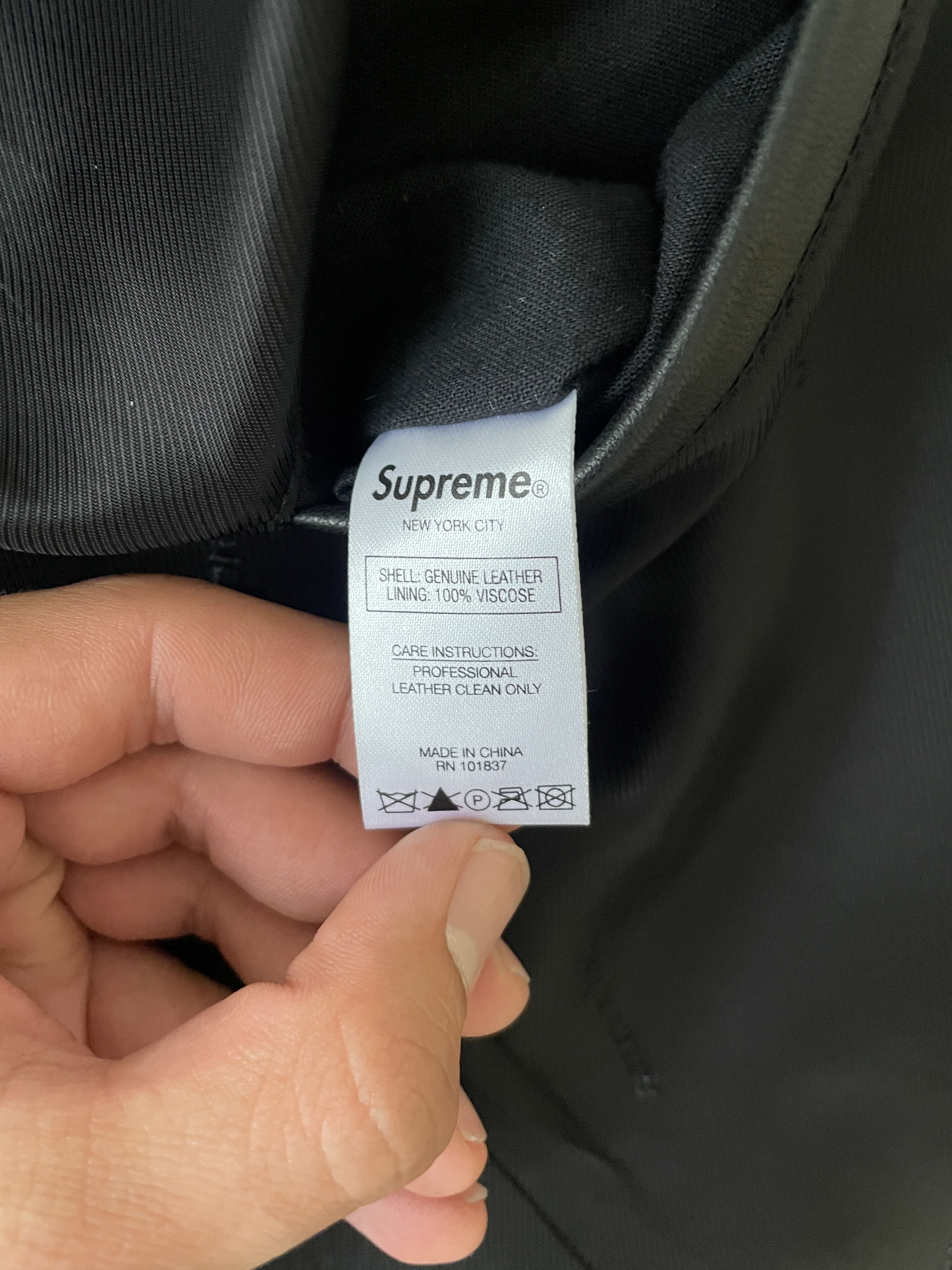 Supreme Supreme Leather Blazer (SS19) Size US S / EU 44-46 / 1 - 8 Thumbnail