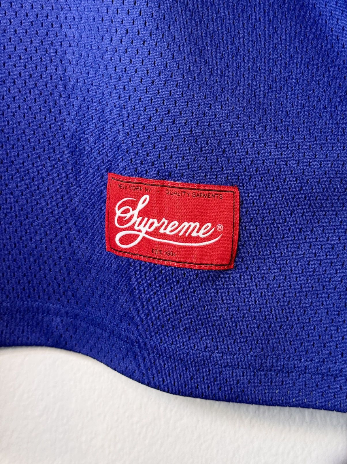 Supreme Supreme Spider Web Football Jersey “Navy” Size US XXL / EU 58 / 5 - 6 Thumbnail