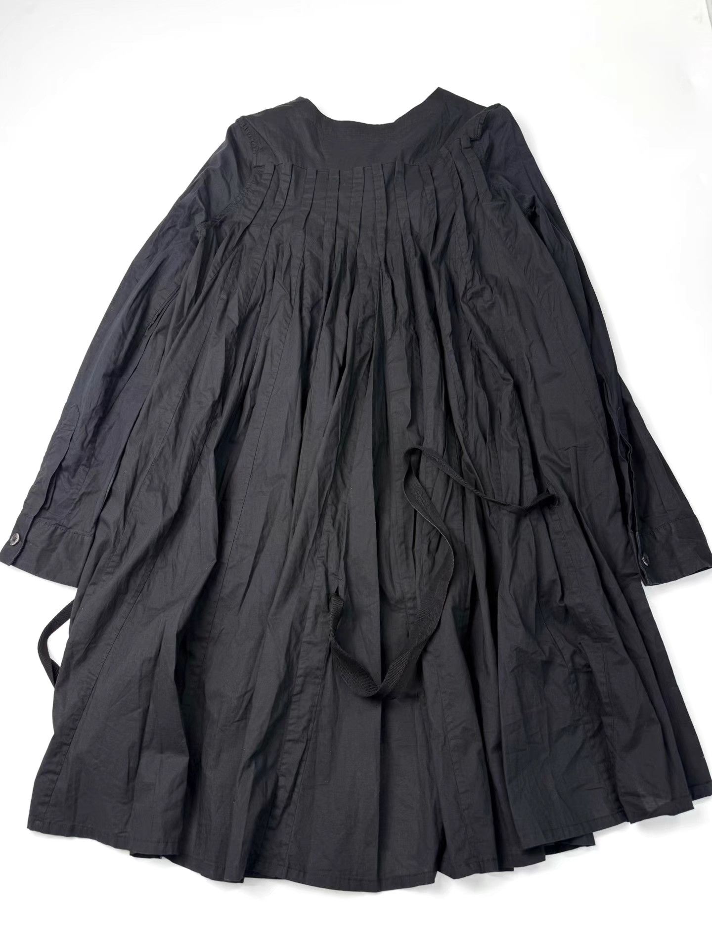 Ann Demeulemeester Ann Demeulemeester Black Ruched Shirt Dress K20 Size XXS / US 00 / IT 34 - 5 Thumbnail