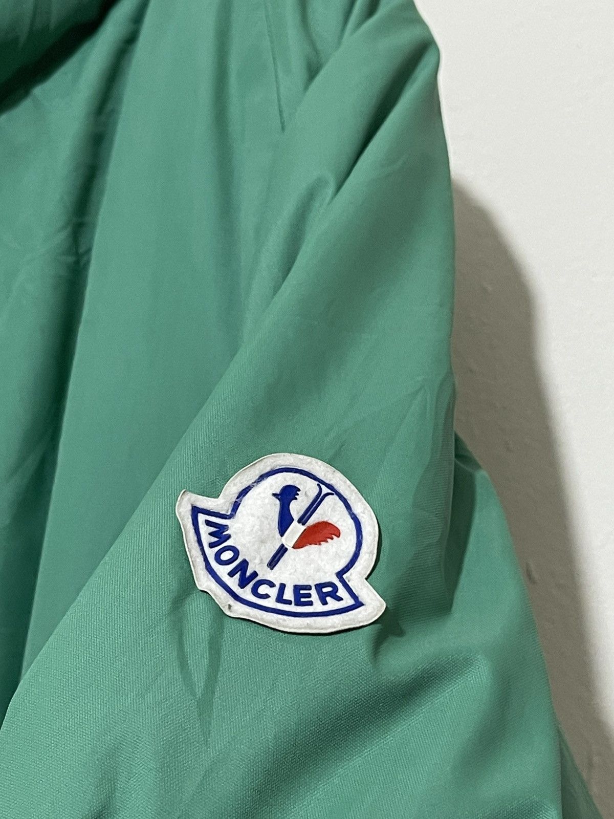 Moncler Grenoble Vintage Moncler Grenoble 80s Green Down Jacket Size US XL / EU 56 / 4 - 4 Thumbnail