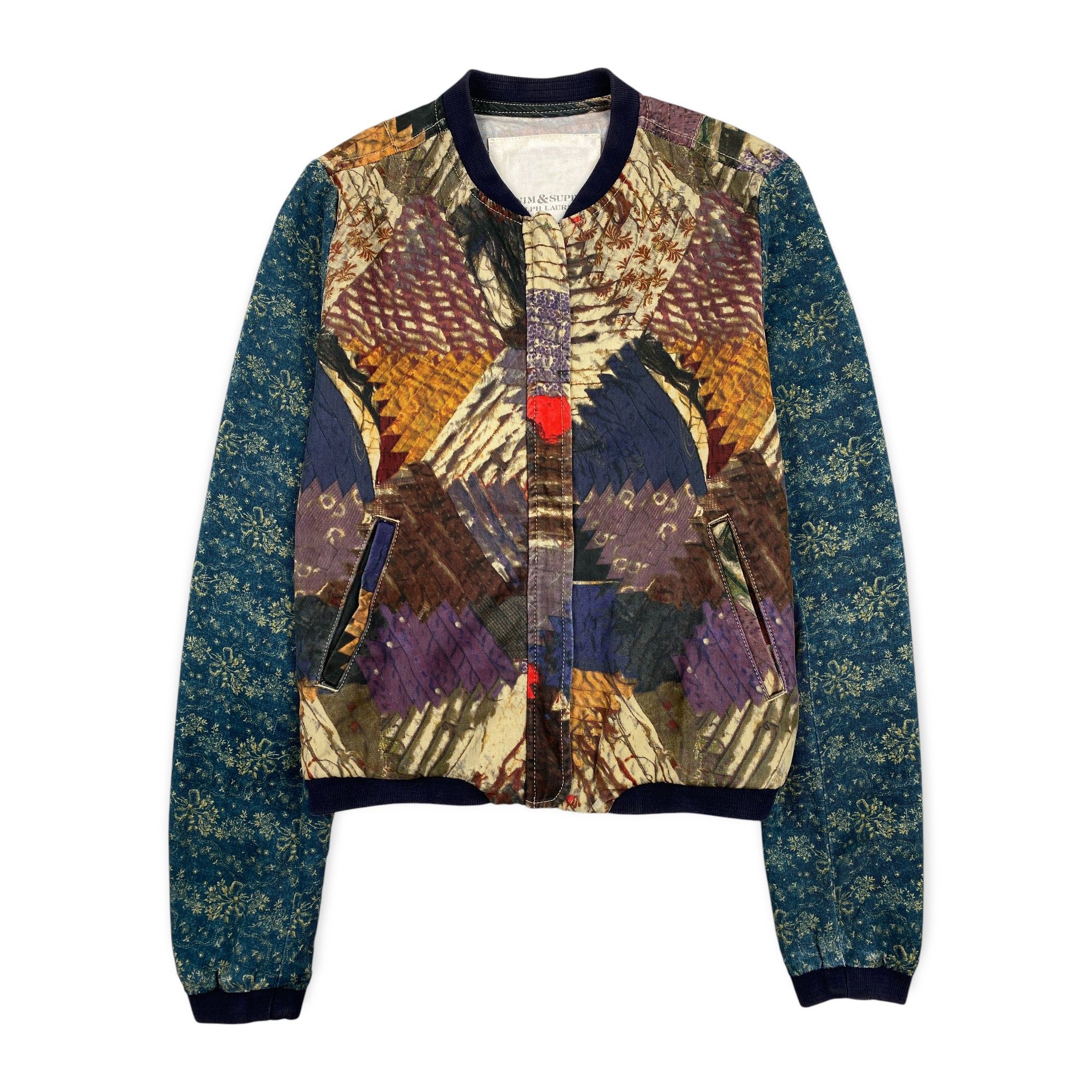 Denim & Supply Ralph Lauren Patchwork Blouson Jacket Size US XS / EU 42 / 0 - 1 Thumbnail