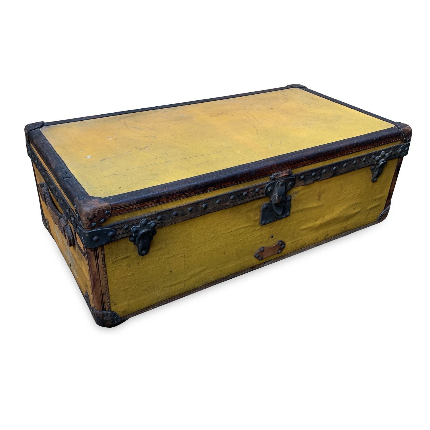 image of Louis Vuitton Louis Vuitton Luggage Vuittonite Trunk in Yellow, Women's