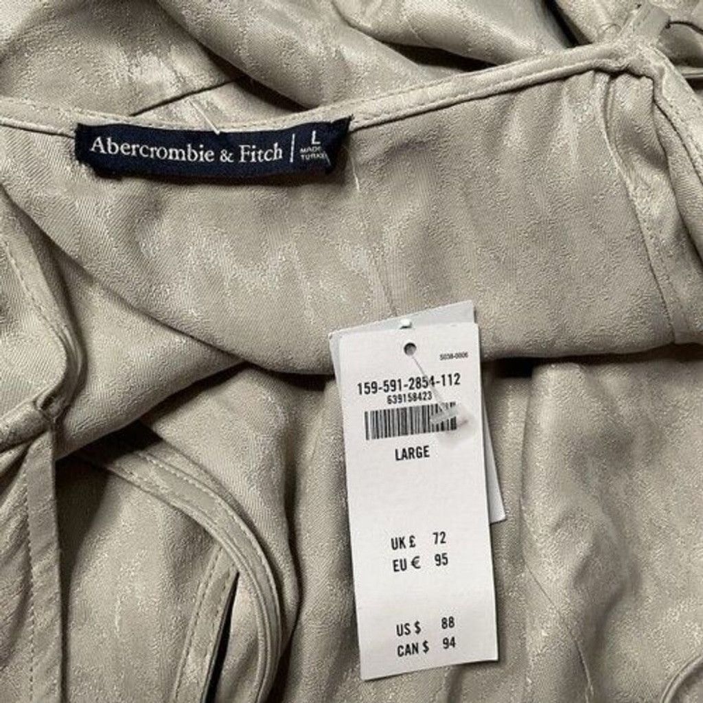 Abercrombie & Fitch NWT Abercrombie & Fitch Hi-Lo Ruffle Wrap Midi Dress Women L Size L / US 10 / IT 46 - 4 Thumbnail