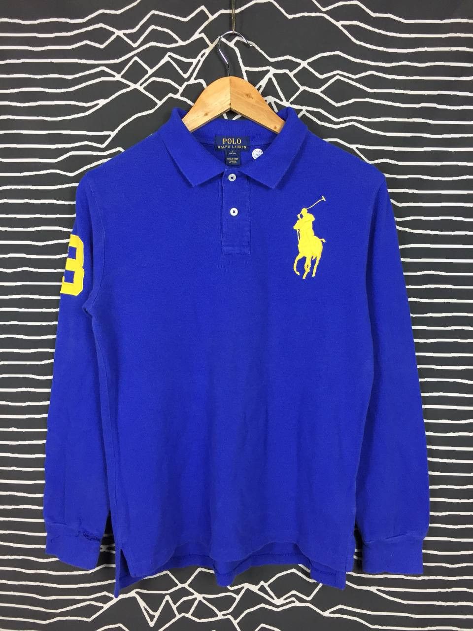 Polo Ralph Lauren Vtg Polo Ralph Lauren Big Logo Longsleeve Polo Tee Youth L Size US S / EU 44-46 / 1 - 2 Thumbnail