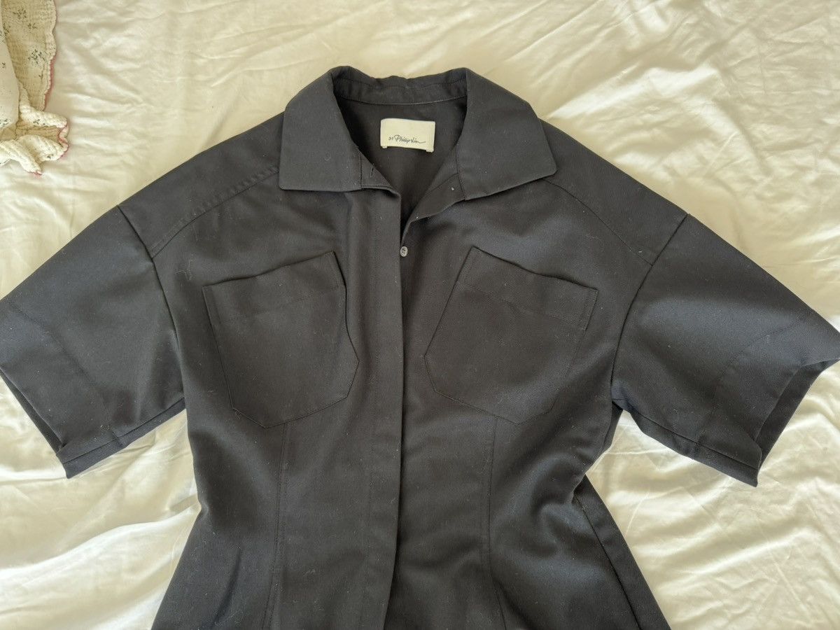 3.1 Phillip Lim 3.1 Phillip Lim Short Sleeve Fitted Waist Shirt Blazer Size S / US 4 / IT 40 - 4 Thumbnail