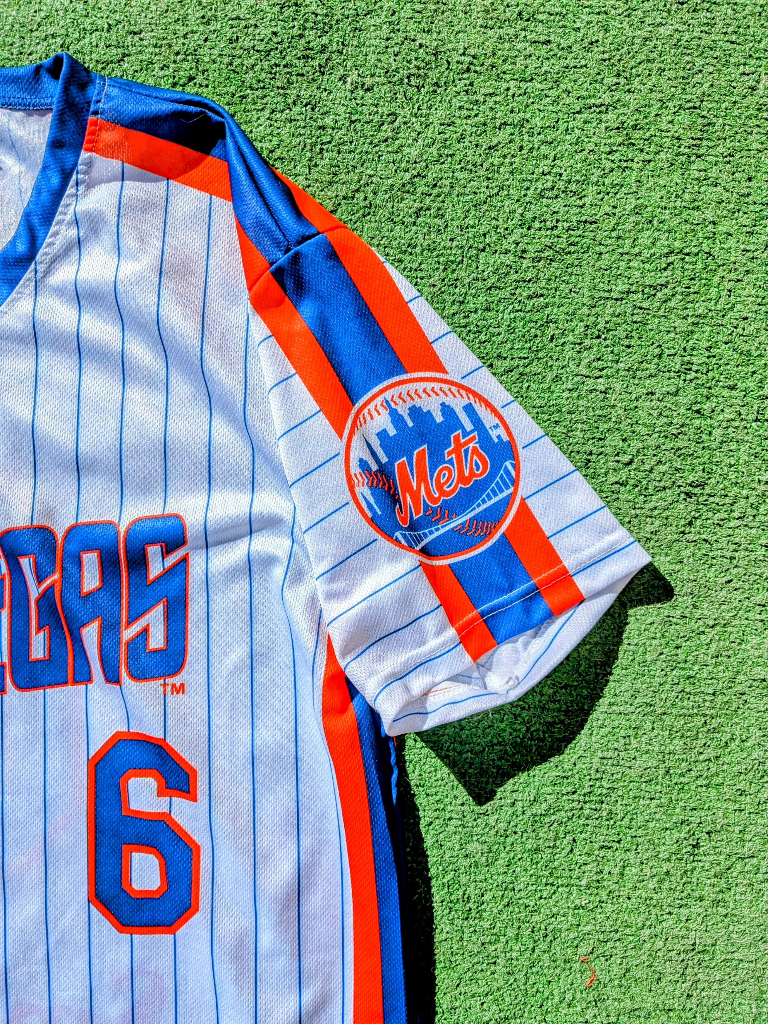 Vintage Las Vegas 51s Wally Backmon 6 New York Mets AAA Shirt Jersey Size US XL / EU 56 / 4 - 5 Thumbnail
