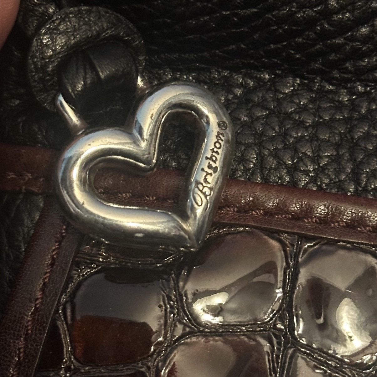 Brighton Brighton pebbled leather and crocodile crossbody bag Size ONE SIZE - 9 Thumbnail