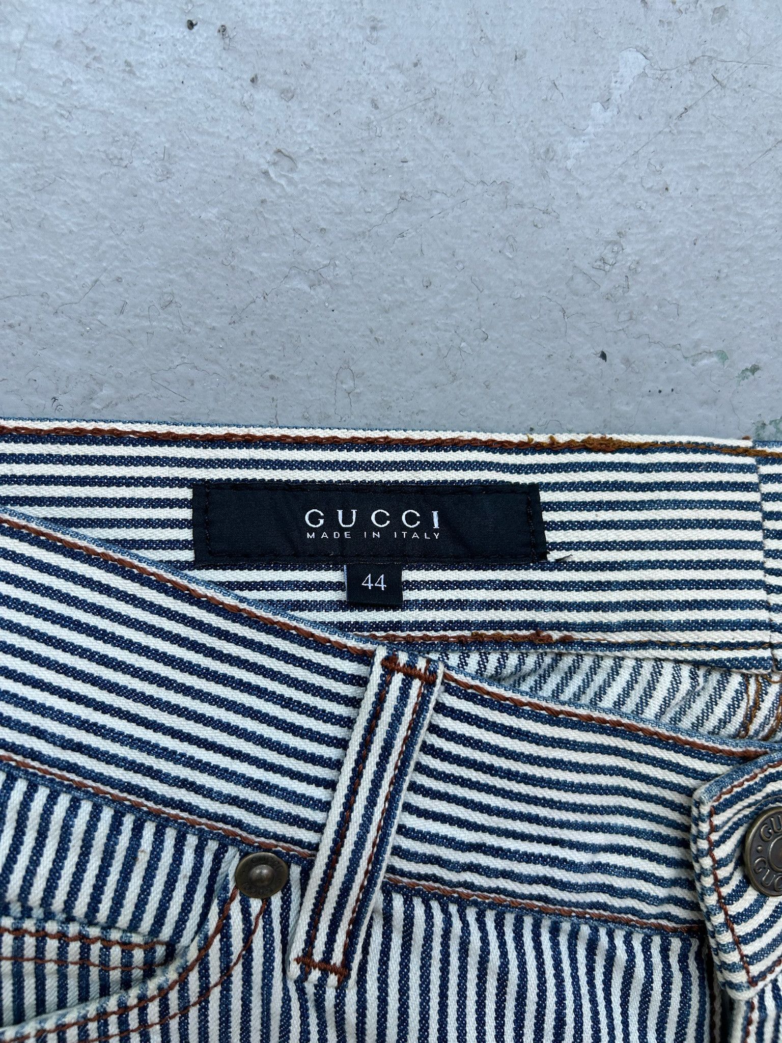 Gucci Gucci Striped Cotton Bottoms Size US 27 - 5 Thumbnail