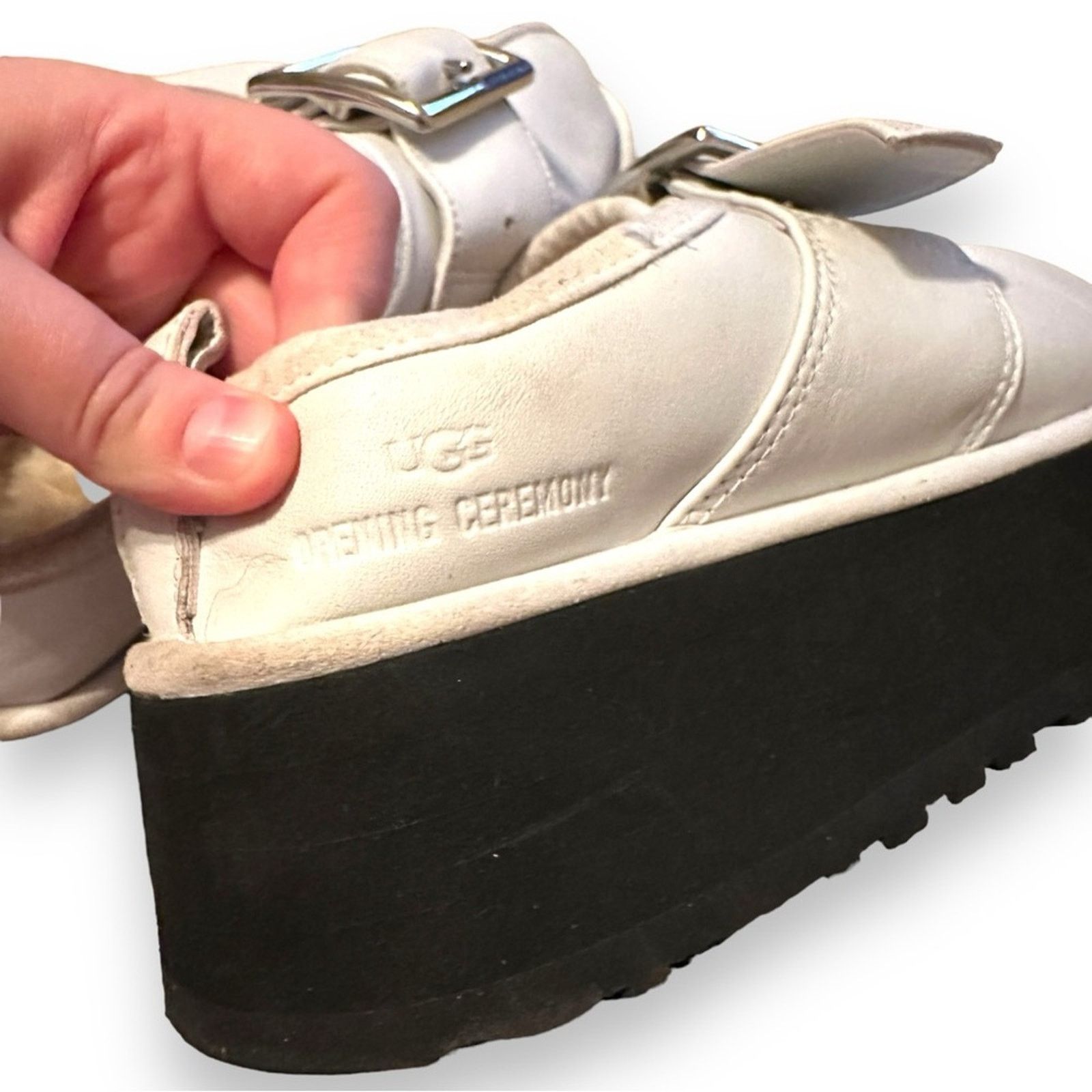 Ugg Ugg x Opening Ceremony Tasman Leather Faux Fur Platform Mule Size US 8 / IT 38 - 5 Thumbnail