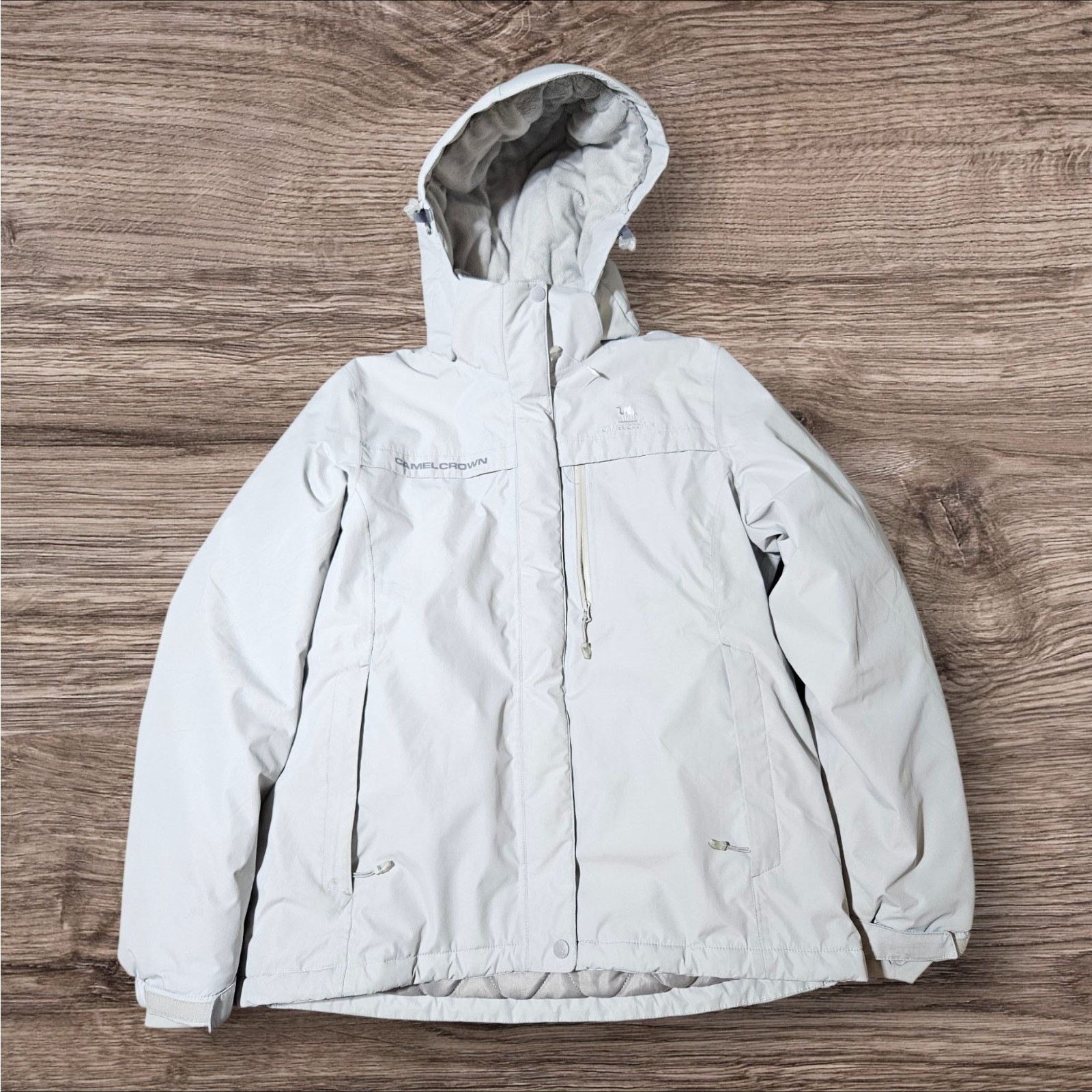 Other CAMEL CROWN Hooded Jacket Full Zip Women Medium Fleece Lined Size M / US 6-8 / IT 42-44 - 1 Thumbnail