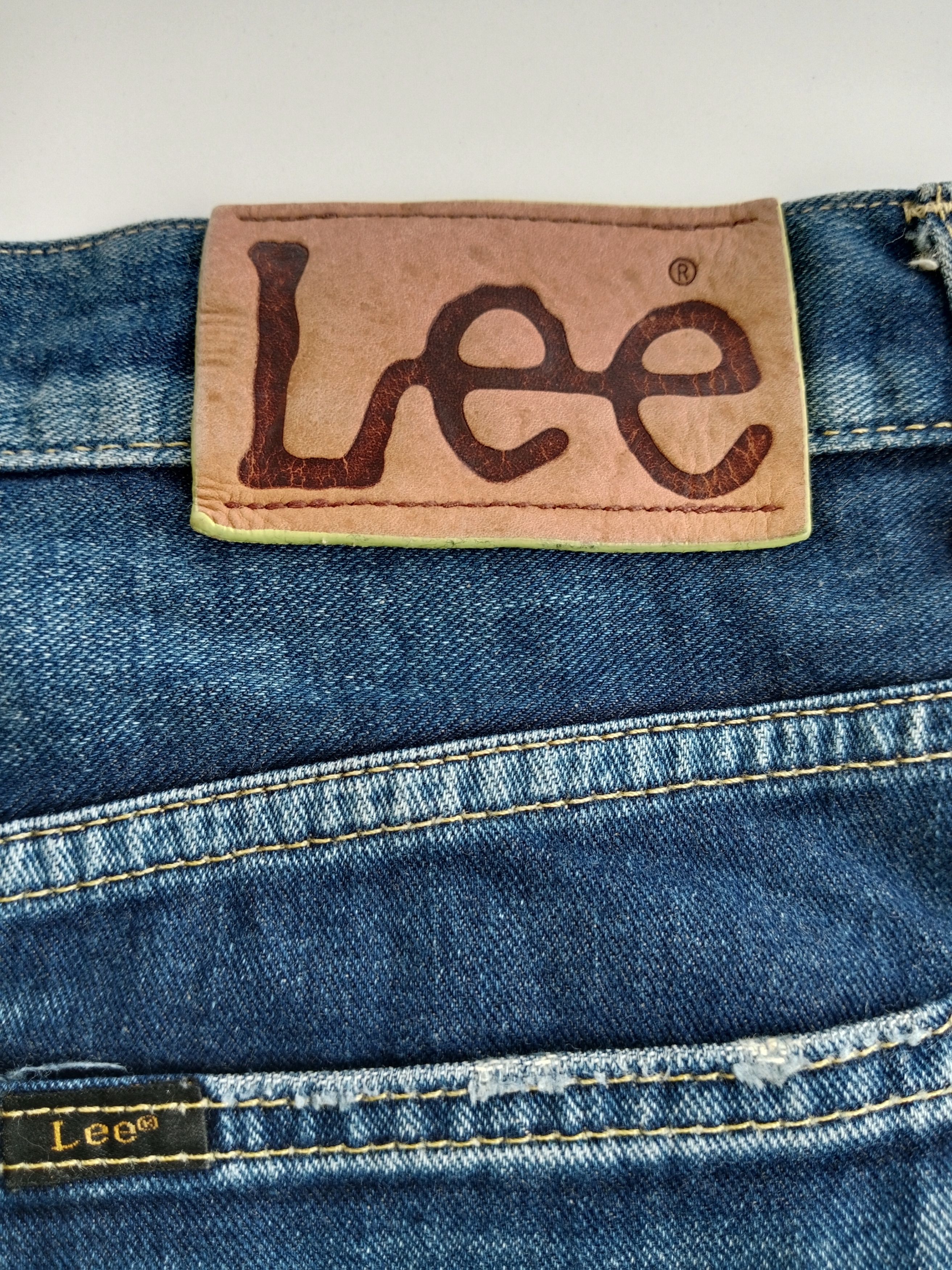Lee Vintage Lee Mini Skirt Blue Denim Nice Style Size 31" - 9 Thumbnail