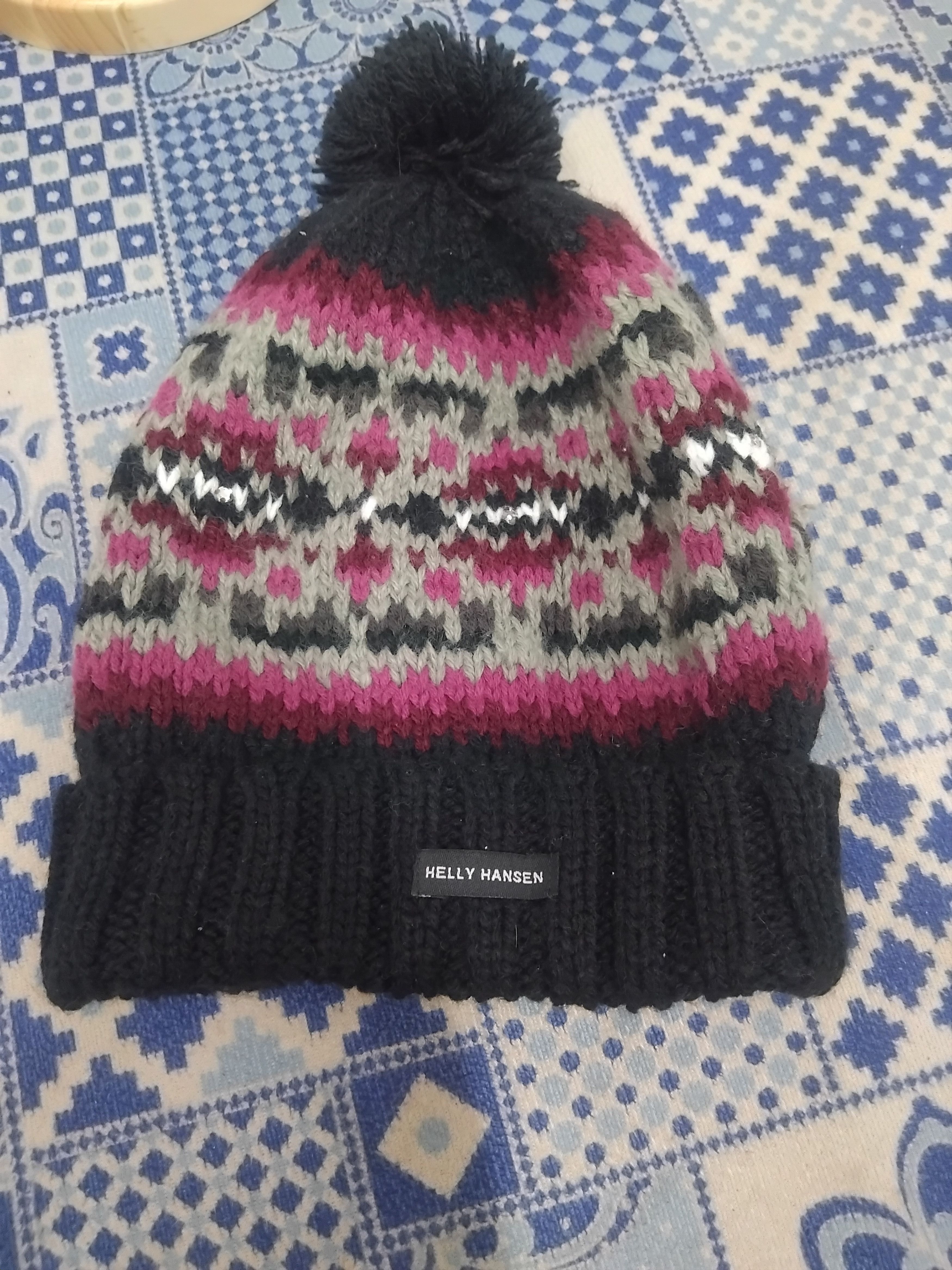 Helly Hansen 💥Helly Hansen purple black colour beanie hat Size ONE SIZE - 2 Thumbnail