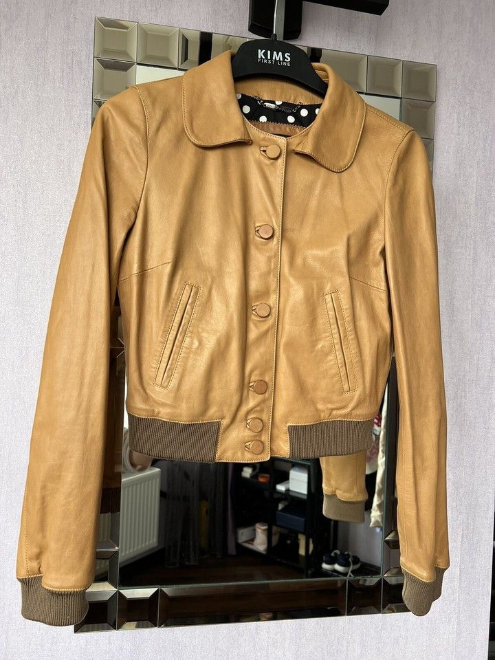 Dolce & Gabbana Dolce&Gabbana Women's Leather Bomber Jacket Size IT 38 /XXS Size XXS / US 00 / IT 34 - 2 Thumbnail