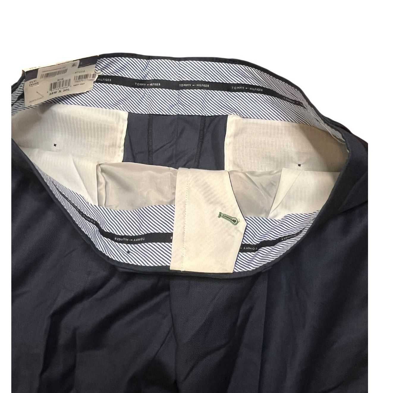 Tommy Hilfiger Tommy Hilfiger Tyler Men's Dress Pants 8x30 Modern Fit Navy Size 38R - 8 Thumbnail