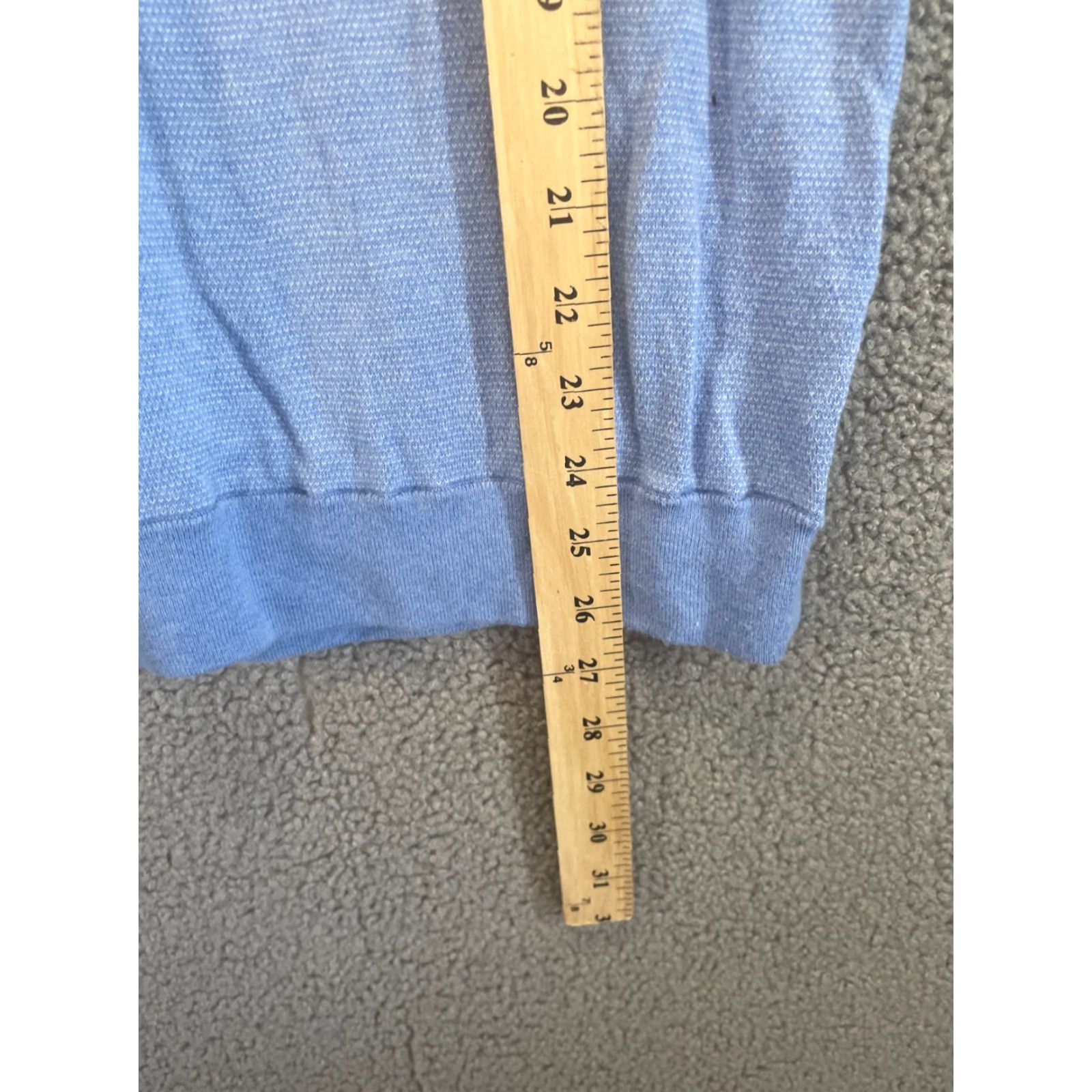 Peter Millar Peter Millar Sweater Mens L Large Pullover Golf Crew Neck Blue Solid Knit Shirt/Sweater Size US L / EU 52-54 / 3 - 4 Thumbnail