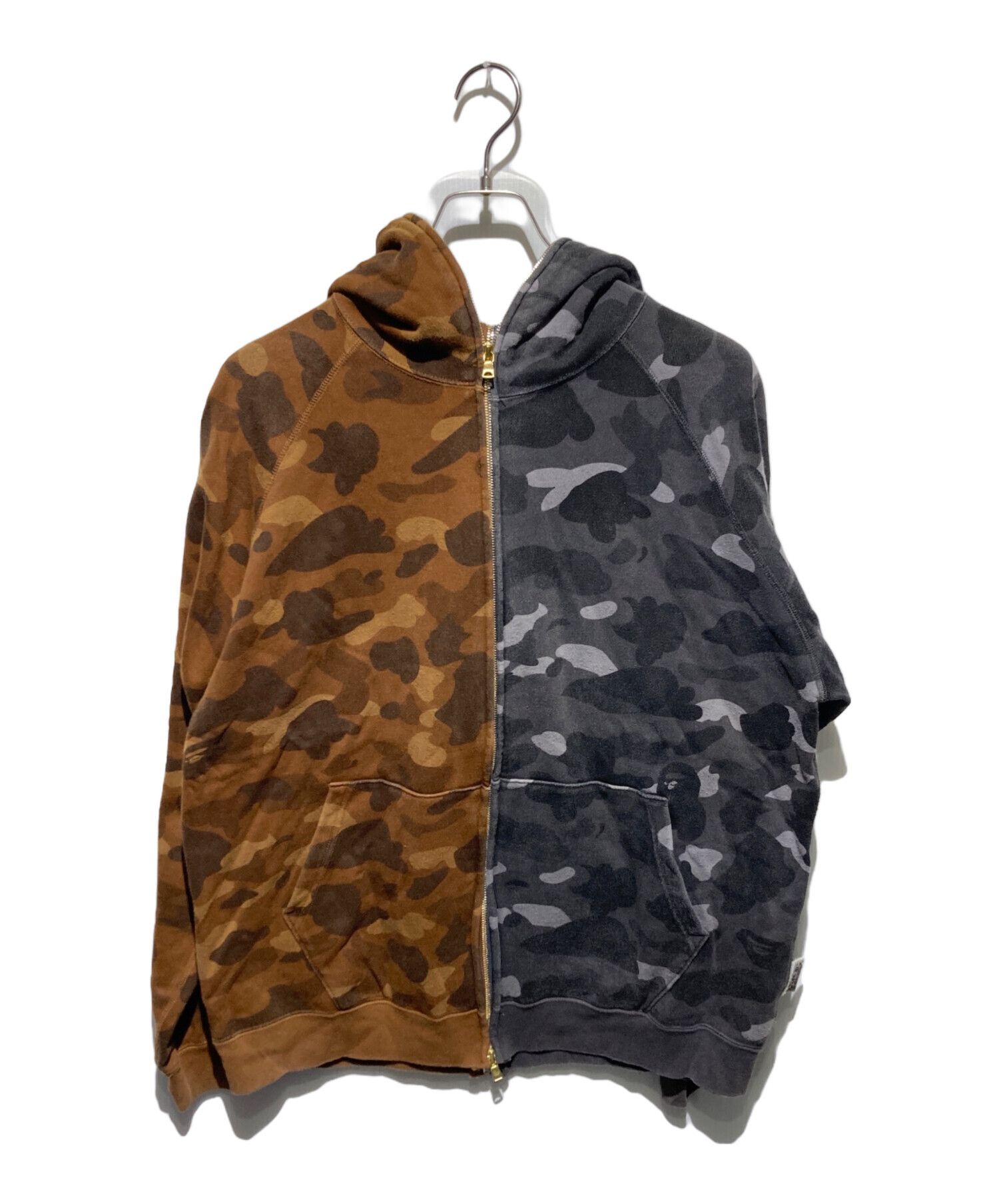 Bape × Neighborhood BAPE X NBHD TRIAL CAMO TWO FACE HALF ZIP