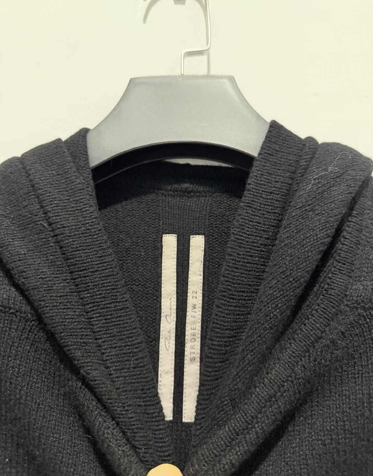 Rick Owens 【Rick Owens】22FW Runway Black Hooded Sweatshirt Size US S / EU 44-46 / 1 - 3 Thumbnail