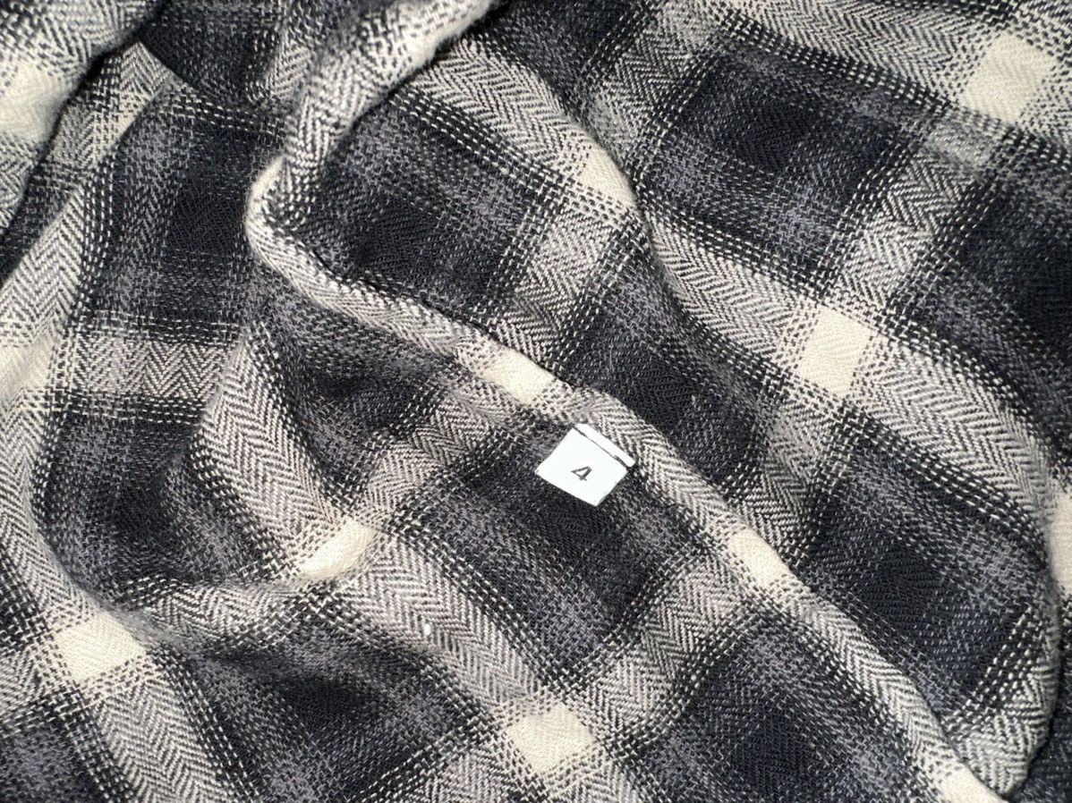 Rhude Rhude Button Up Flannel Shirt Plaid Black/white/gray Size XL Size US XL / EU 56 / 4 - 4 Thumbnail