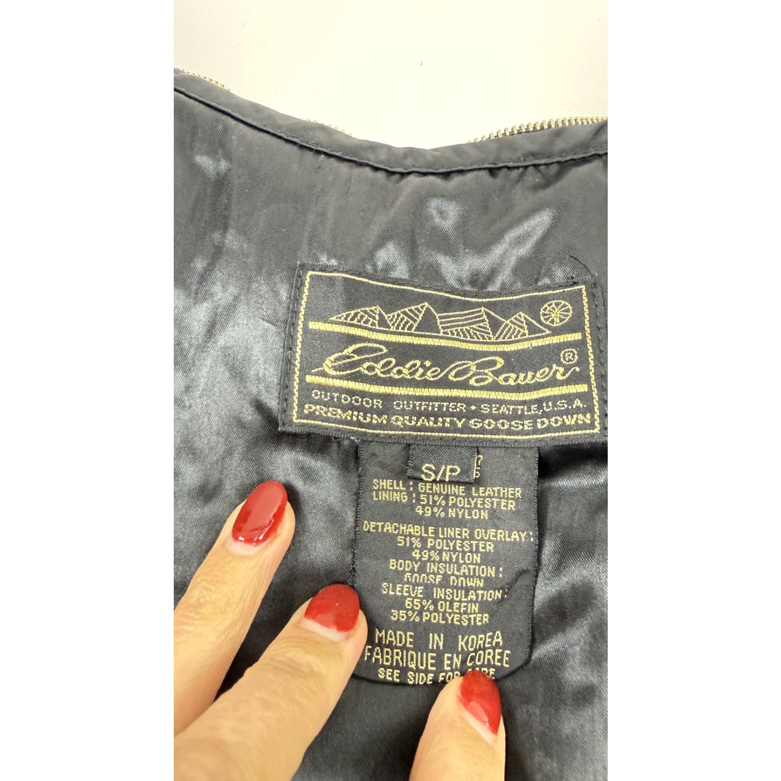 Eddie Bauer Vintage Eddie Bauer Jacket Liner Black Small Adult Quilted Long 80s Size US S / EU 44-46 / 1 - 6 Thumbnail