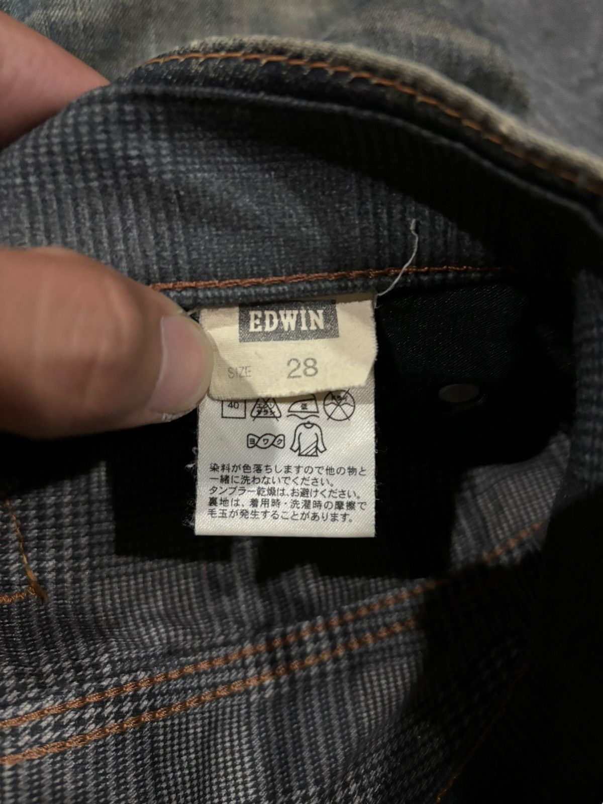 Edwin × Seditionaries Vtg Y2k Edwin 503 Wild Fire Distressed Straight Cut Jeans Size US 31 - 7 Thumbnail