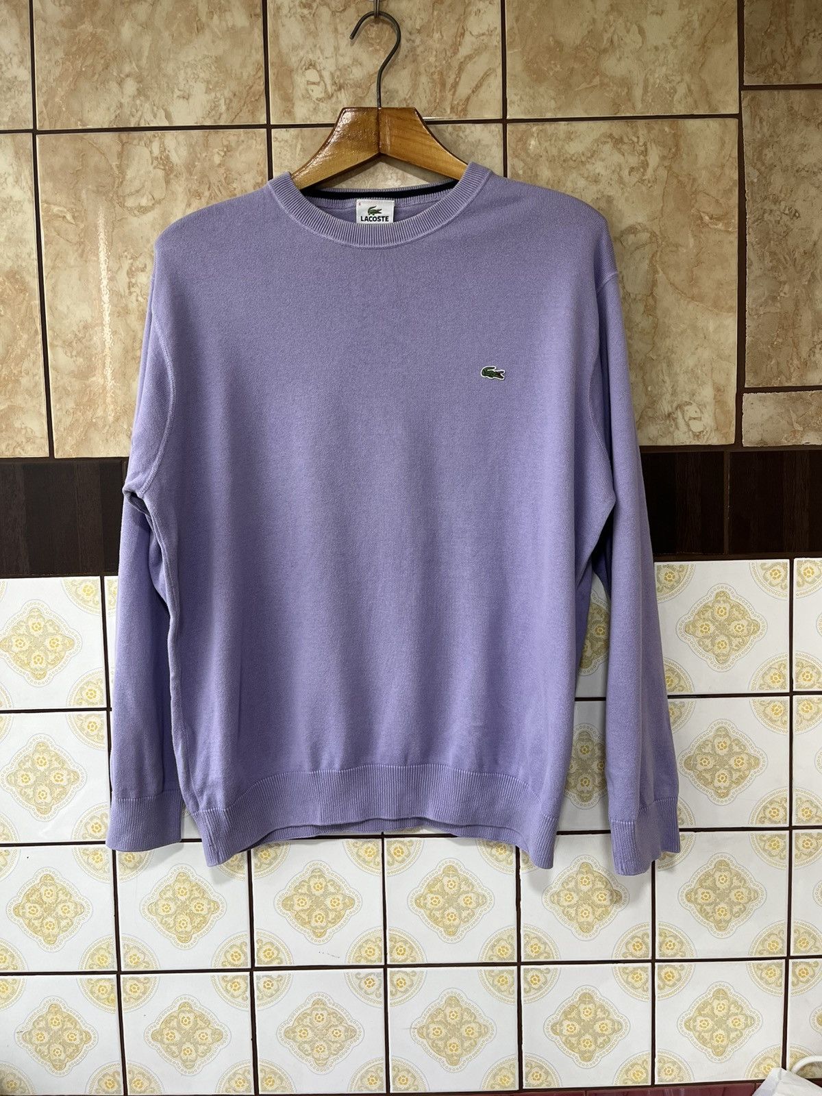 Lacoste Lacoste Lavander vintage sweater Size US XL / EU 56 / 4 - 1 Thumbnail