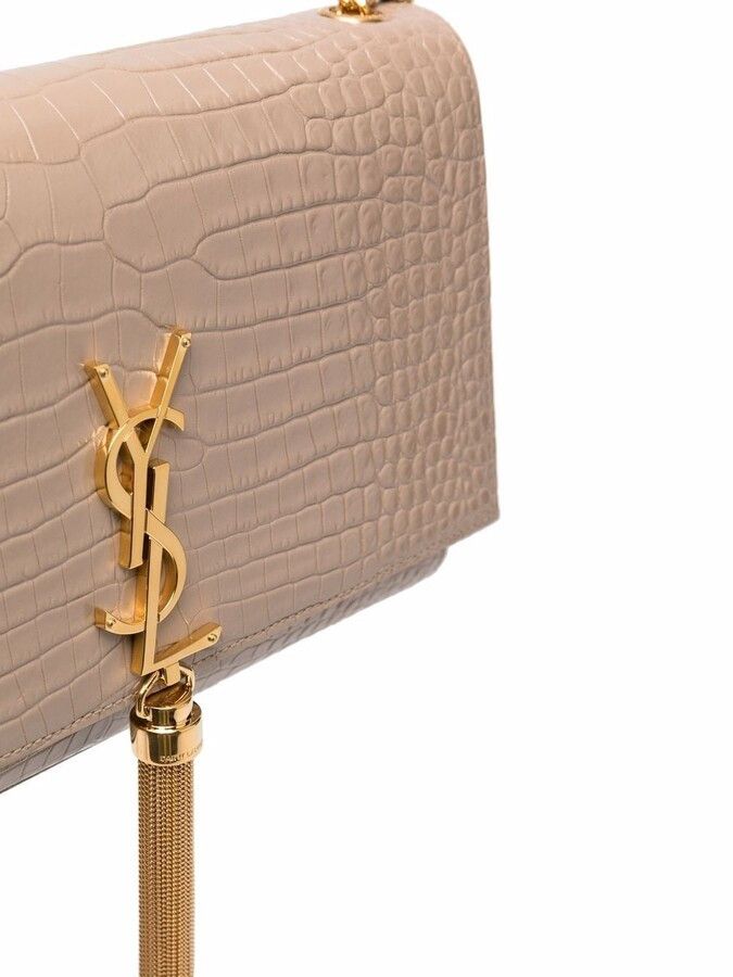 Saint Laurent Paris o1b1hav110225 Size: OS / Kate Medium Tassel Bag in Beige Size ONE SIZE - 4 Thumbnail