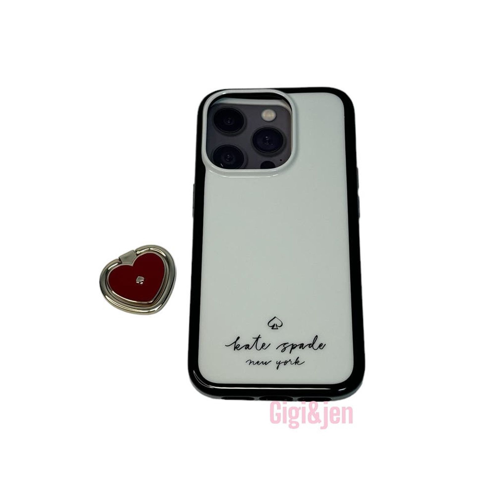 Kate Spade Kate Spade Heart Stability Ring Phone 15 Case i Size ONE SIZE - 3 Thumbnail