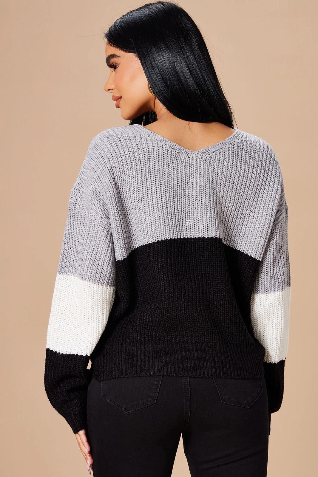 Fashion Nova Just A Little Twisted Sweater - Black Size M / US 6-8 / IT 42-44 - 3 Thumbnail