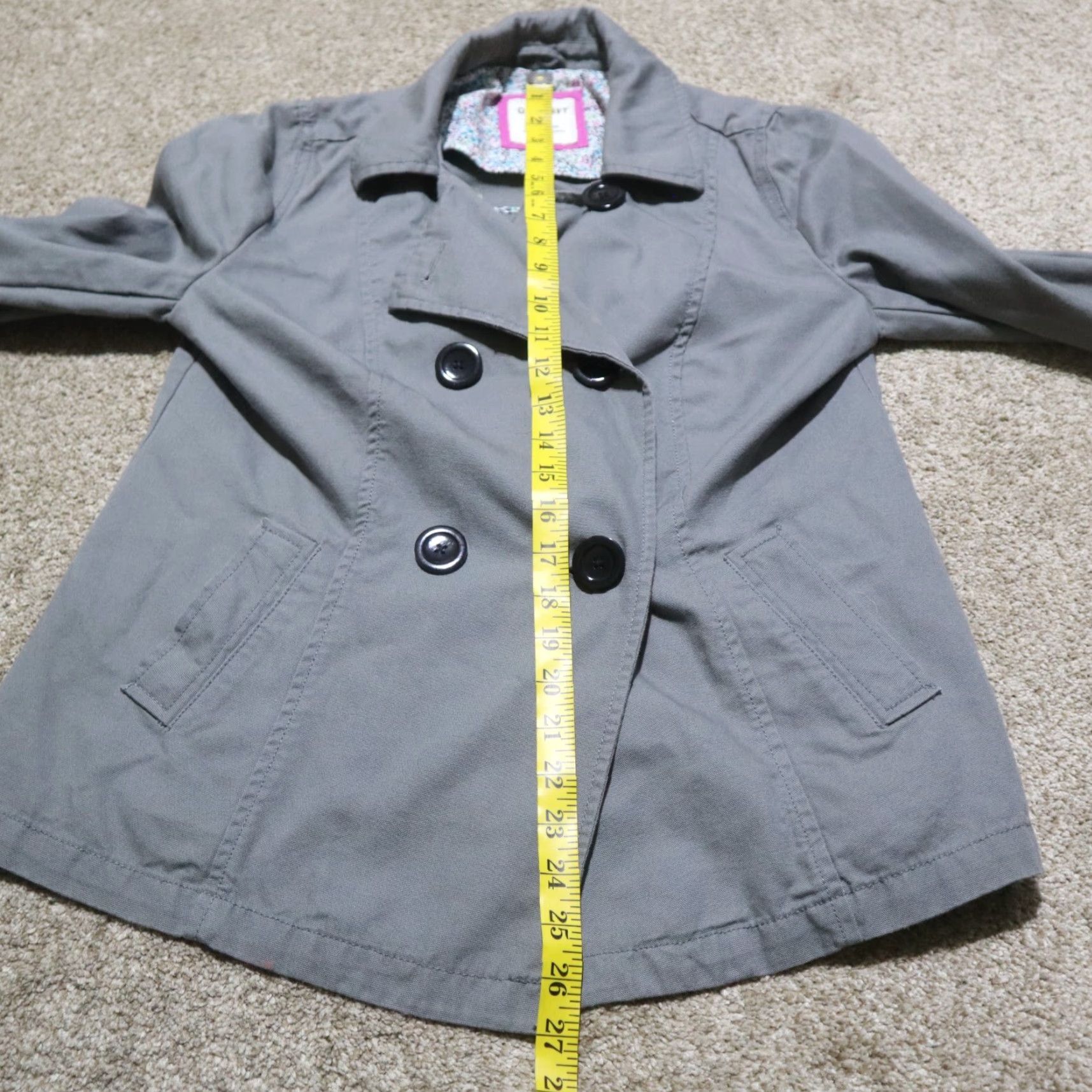 Old Navy Old Navy Jacket Women's M Gray Cotton Basic Jacket Size M / US 6-8 / IT 42-44 - 6 Thumbnail
