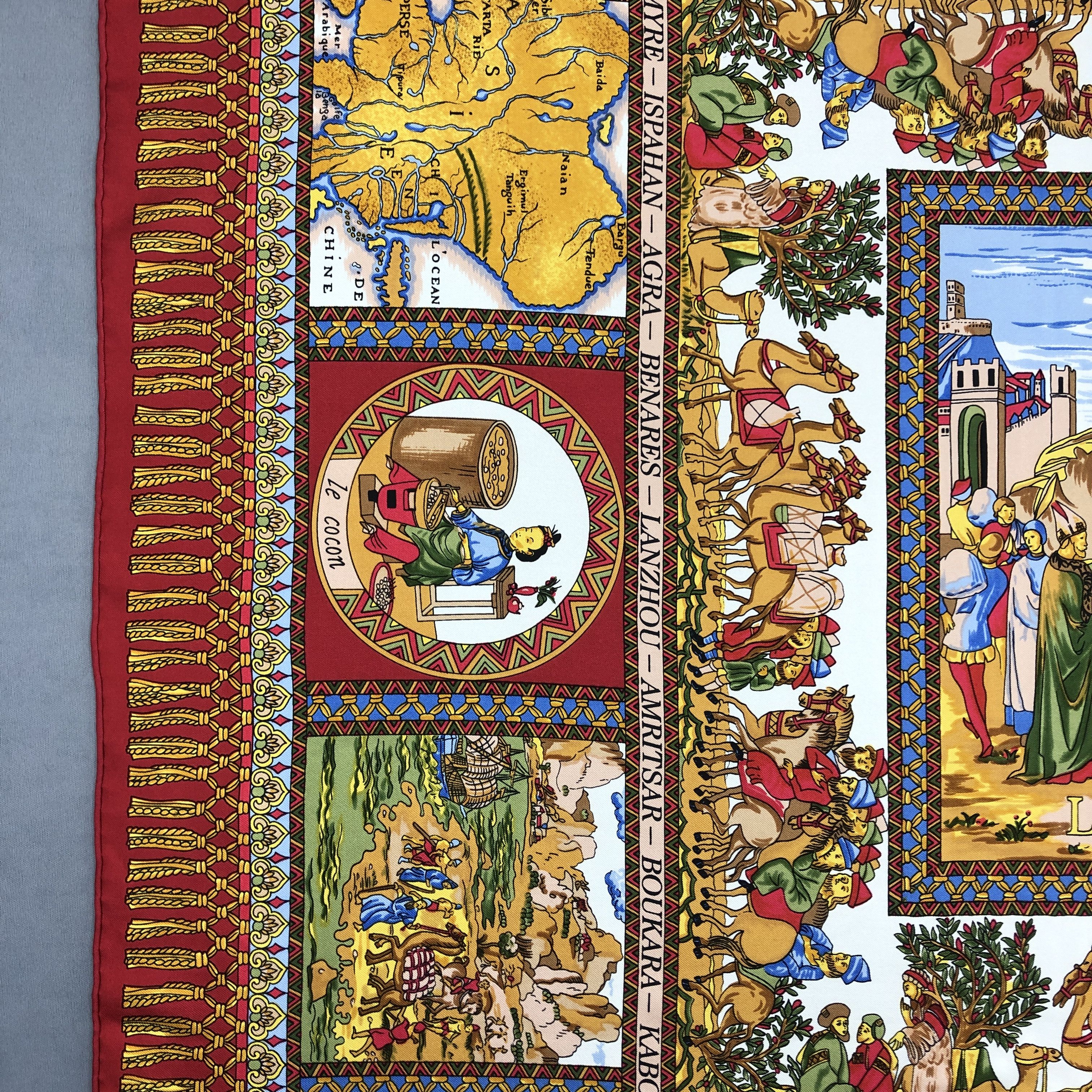 Other × Vintage Vintage The Silk Road SILK Scarf Twill Stole Wraps Scarves Size ONE SIZE - 13 Thumbnail