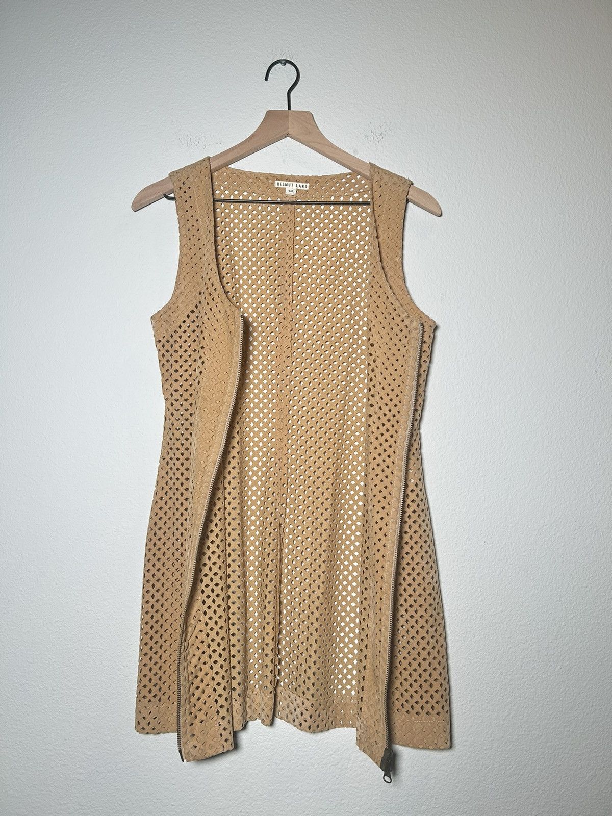 Helmut Lang AW91 Laser Cut Vest Dress Size M / US 6-8 / IT 42-44 - 2 Thumbnail
