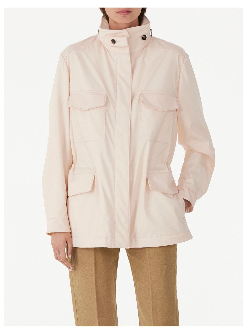 Loro Piana o1srvl11e0425 FAM9685 Iconic Traveller jacket in Light Pink Size XS / US 0-2 / IT 36-38 - 1 Thumbnail