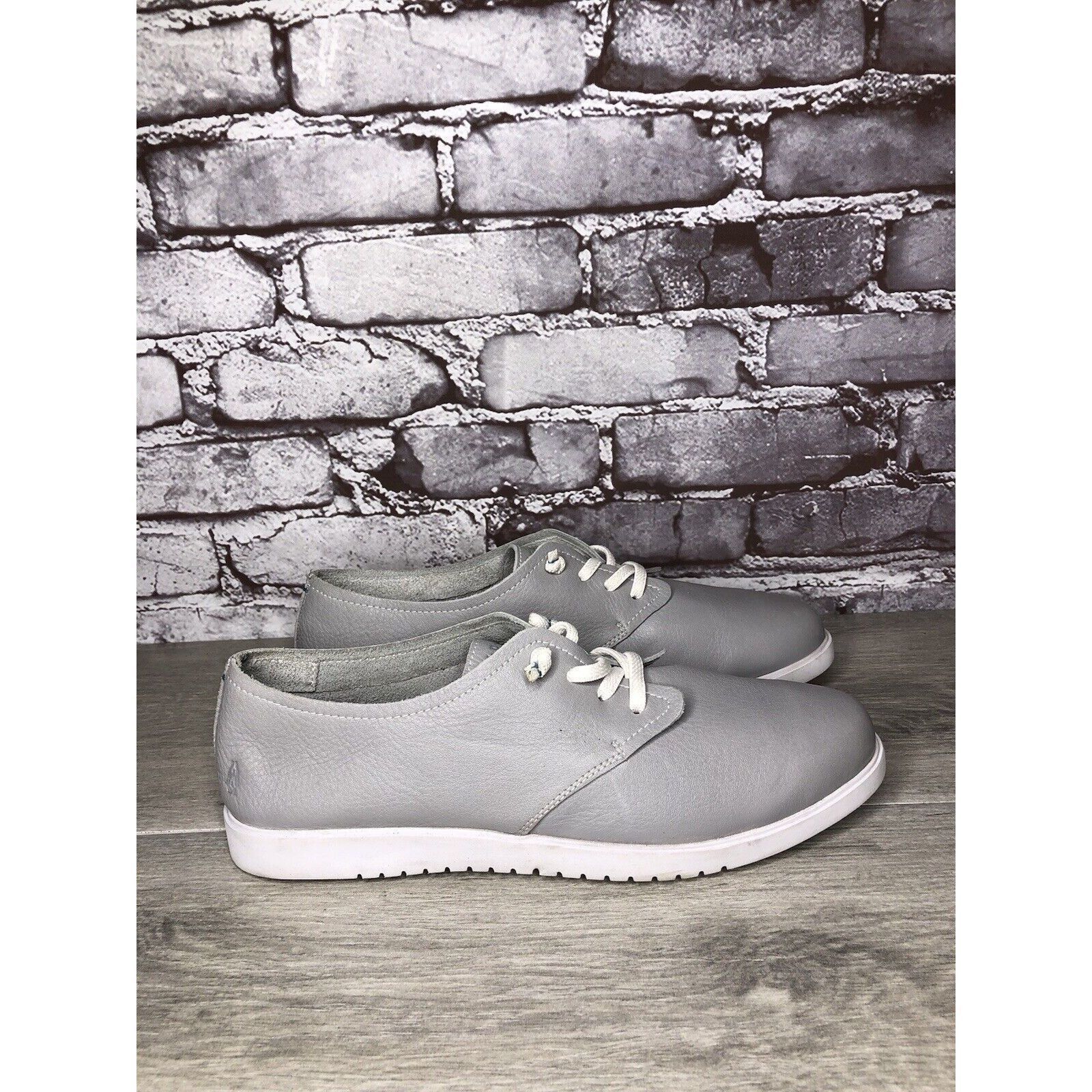 Hush Puppies Hush Puppies Bounce Plus Gray Leather Lightweight Sneakers W Size US 12 / IT 42 - 4 Thumbnail