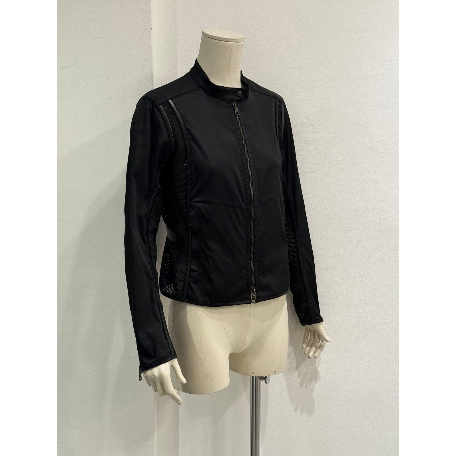 Prada 2000s Prada hybrid nylon jacket with leather trim Size M / US 6-8 / IT 42-44 - 2 Thumbnail