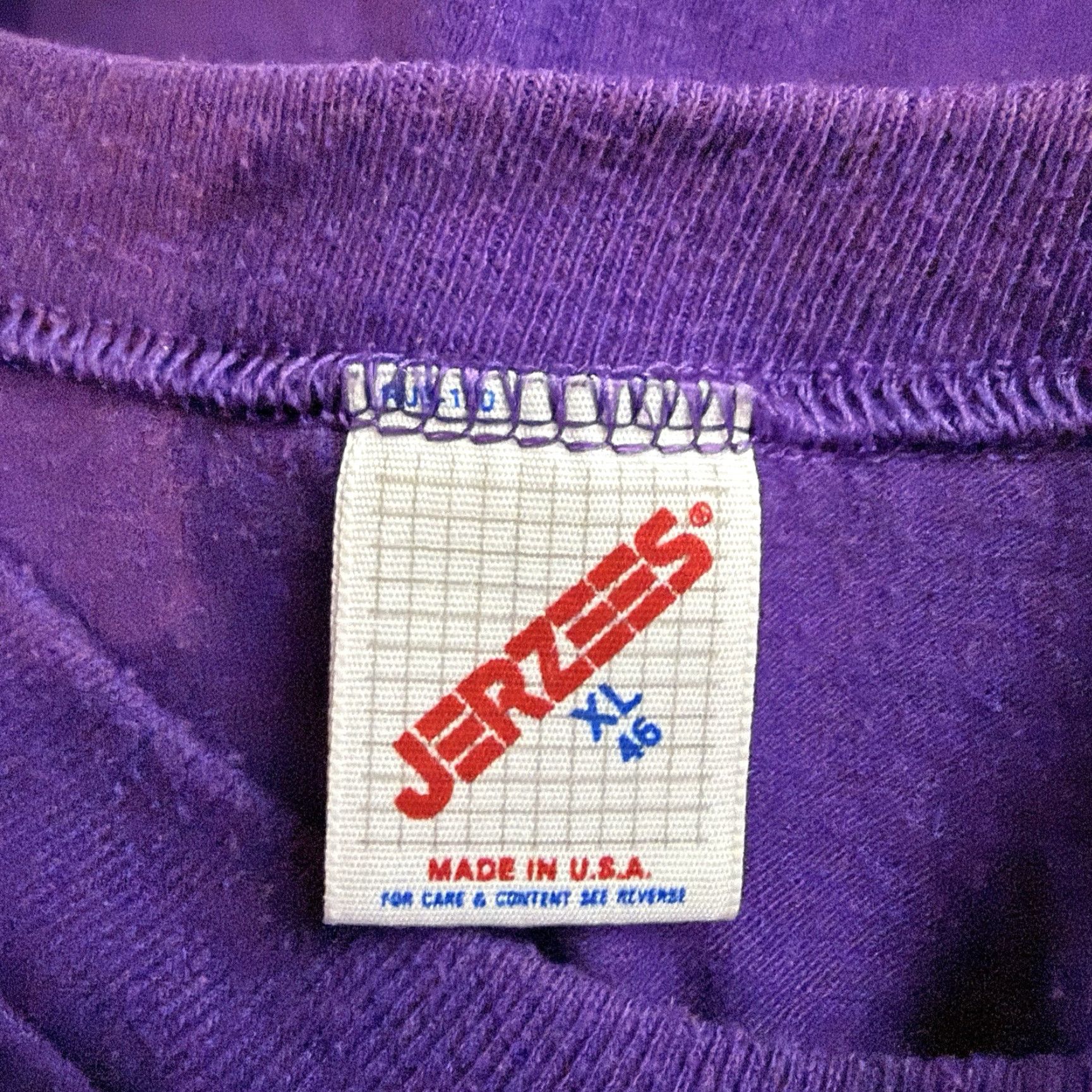 Jerzees VINTAGE Jerzees Tennis Graphic Tee Mens XL USA Purple Shirt Adult XL Purple USA 90s Mens Size US XL / EU 56 / 4 - 4 Thumbnail