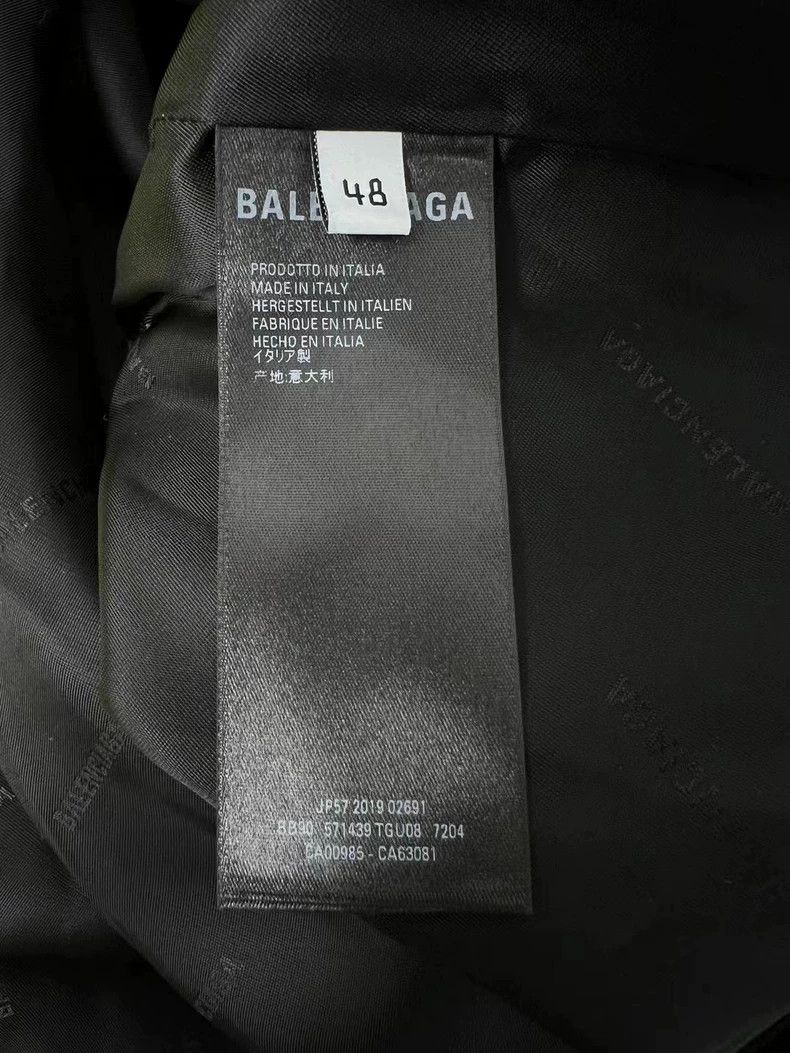 Balenciaga Balenciaga Wool big LOGO jacket zippered jacket 2503-Nextar Size US M / EU 48-50 / 2 - 5 Thumbnail