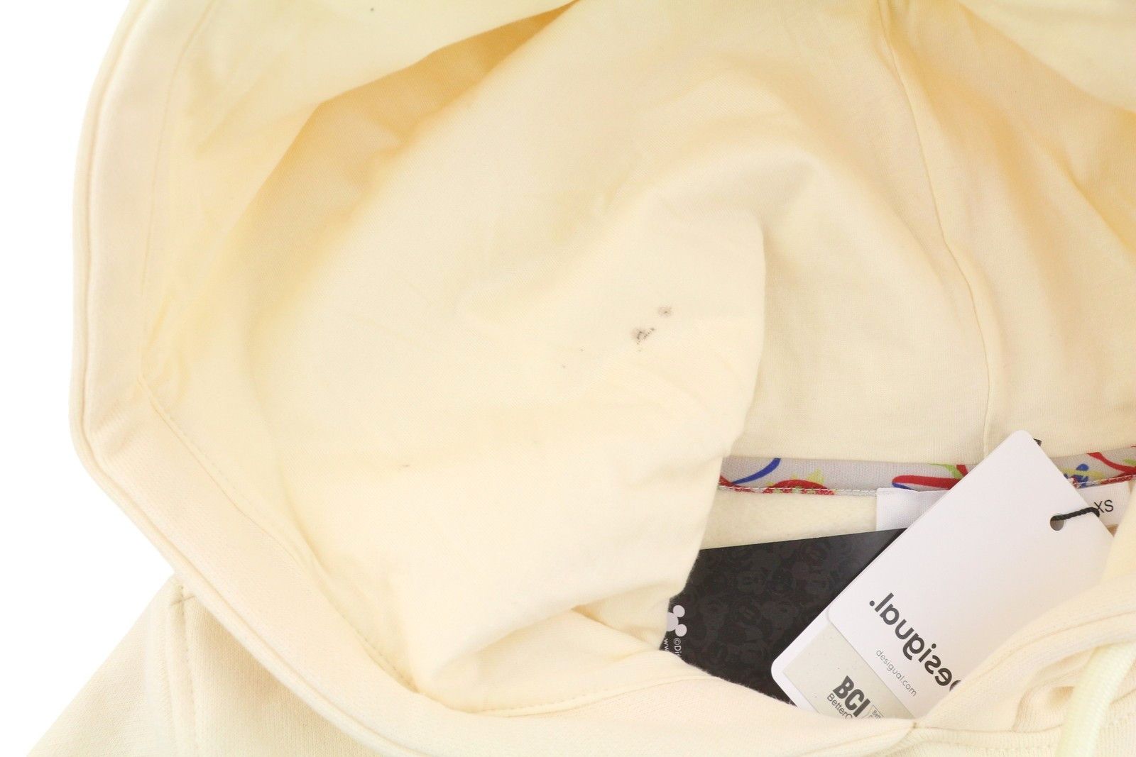 Desigual DISNEY MICKEY XS Beige Oversized Hoodie 88765 Size XS / US 0-2 / IT 36-38 - 11 Thumbnail