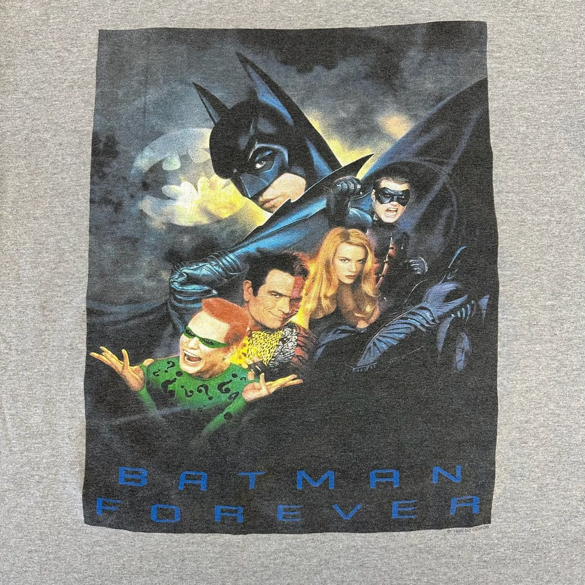 Vintage 1995 Vintage Batman Forever DC Comics Movie Tee Size US XL / EU 56 / 4 - 2 Thumbnail