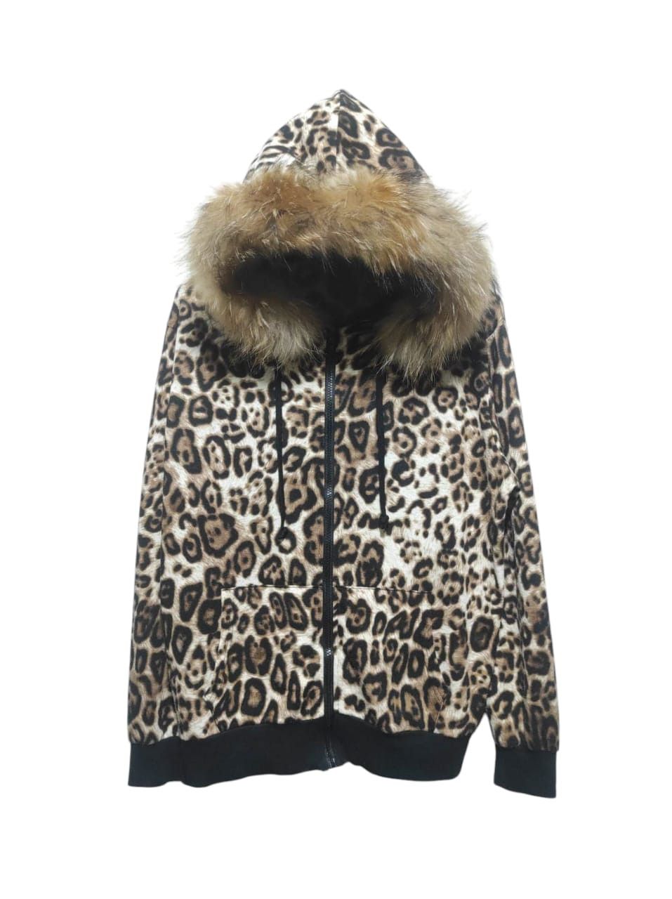 Pre-owned Hysteric Glamour X If Six Was Nine Leopard Fur Zip Hoodie Lgb Ifsixwasnine Style