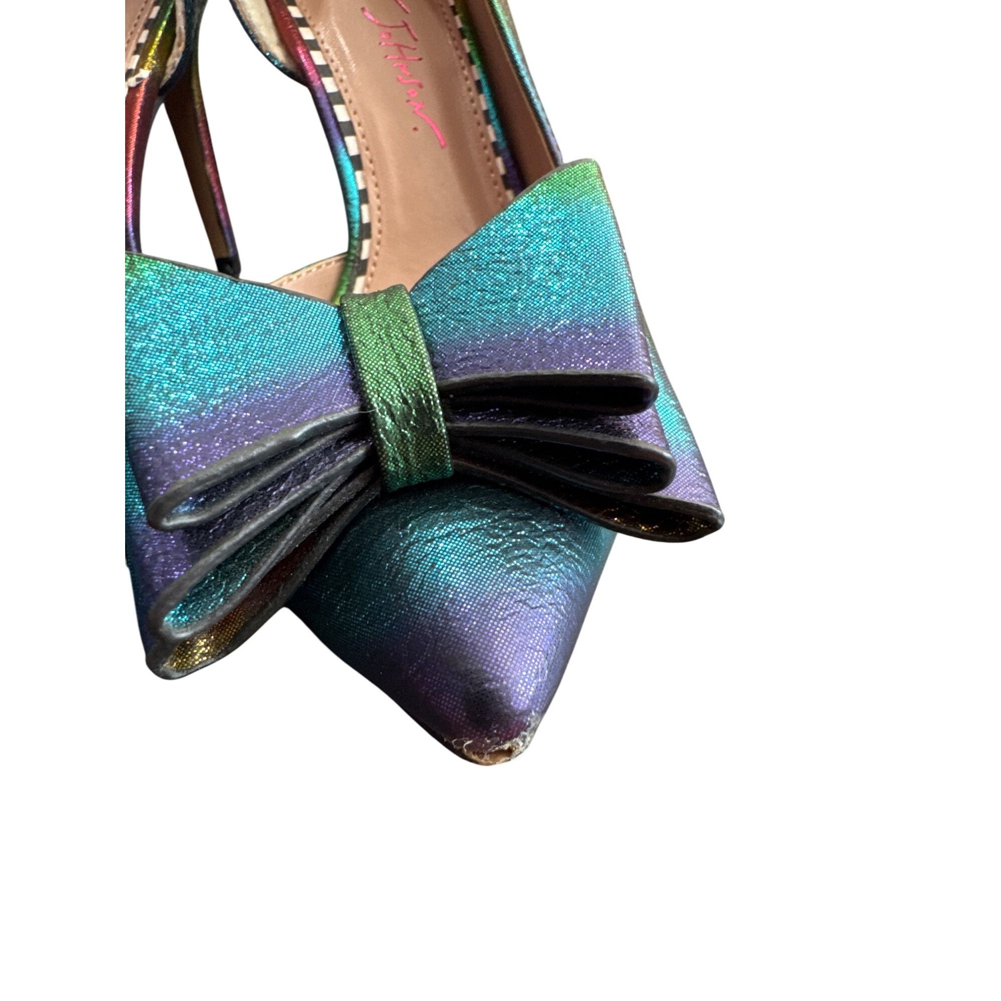 Betsey Johnson Betsey Johnson womans inbow Metallic Stiletto Heels Size 5.5 Size US 5.5 / IT 35.5 - 10 Thumbnail