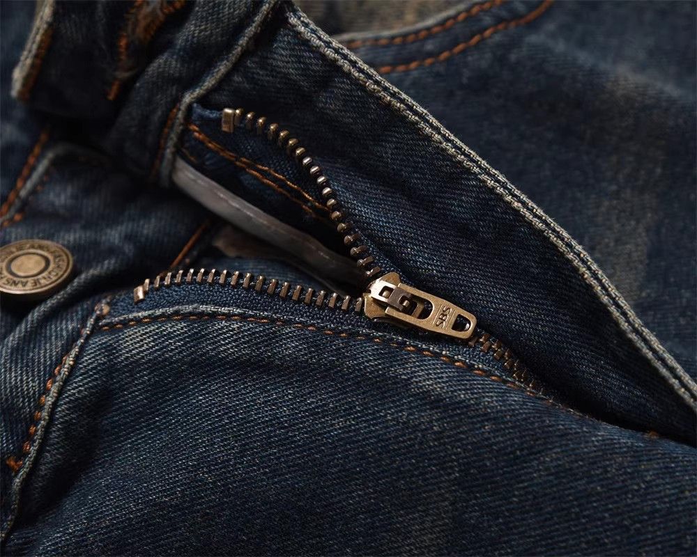 Japanese Brand × Jean Washed men's split stitching loose wide-leg casual jeans Size US 32 / EU 48 - 4 Thumbnail
