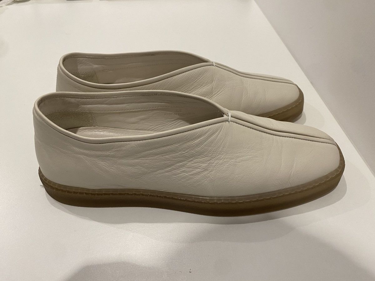 Lemaire LAMAIRE white piped slippers Size US 12 / EU 45 - 3 Thumbnail