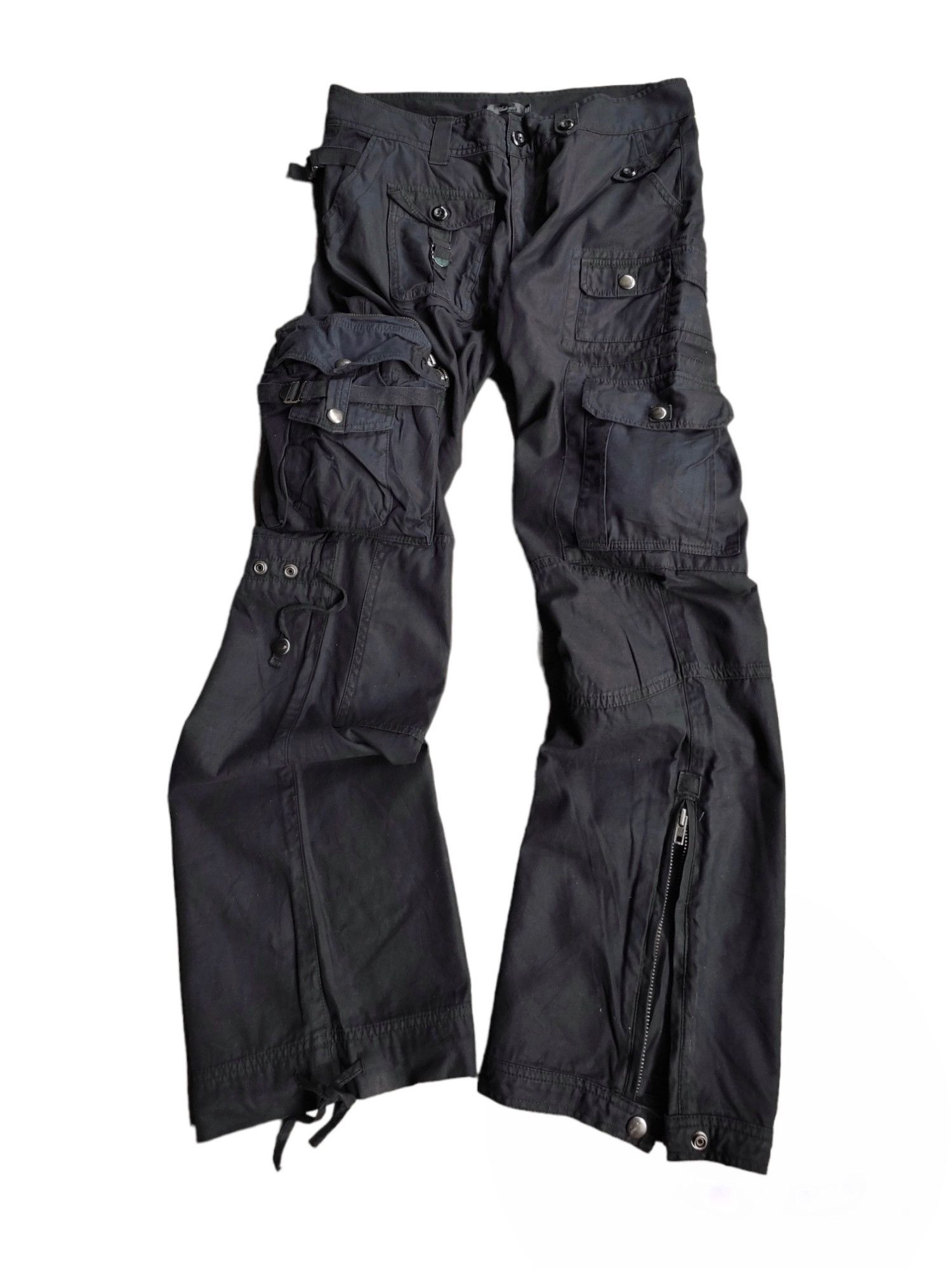 image of If Six Was Nine Audience Bondage Cargo Pants in Black, Men's (Size 34)