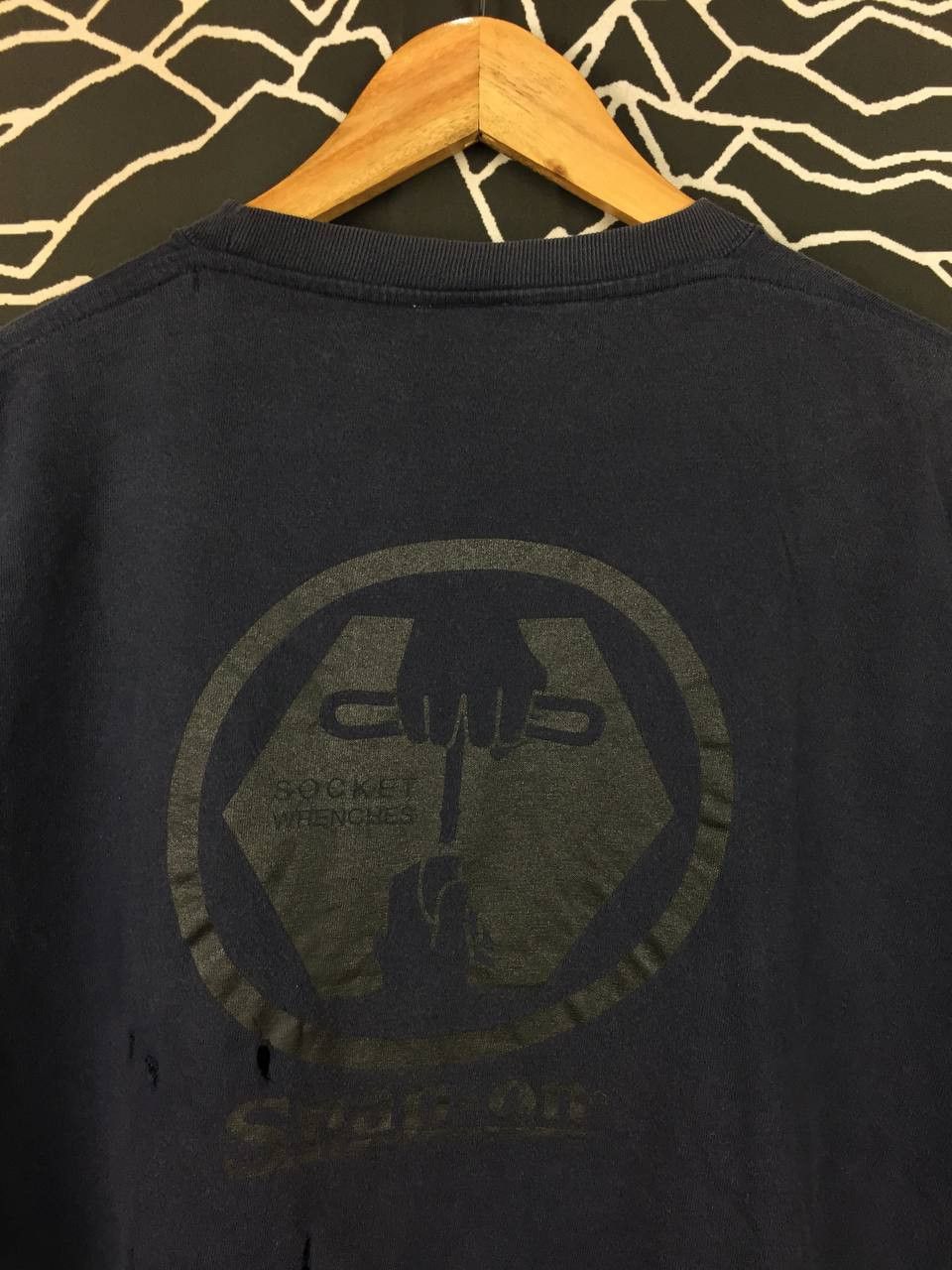 Vintage Vtg Snap-On Distressed Workwear Socket Wrench Promo Tee Size US L / EU 52-54 / 3 - 8 Thumbnail