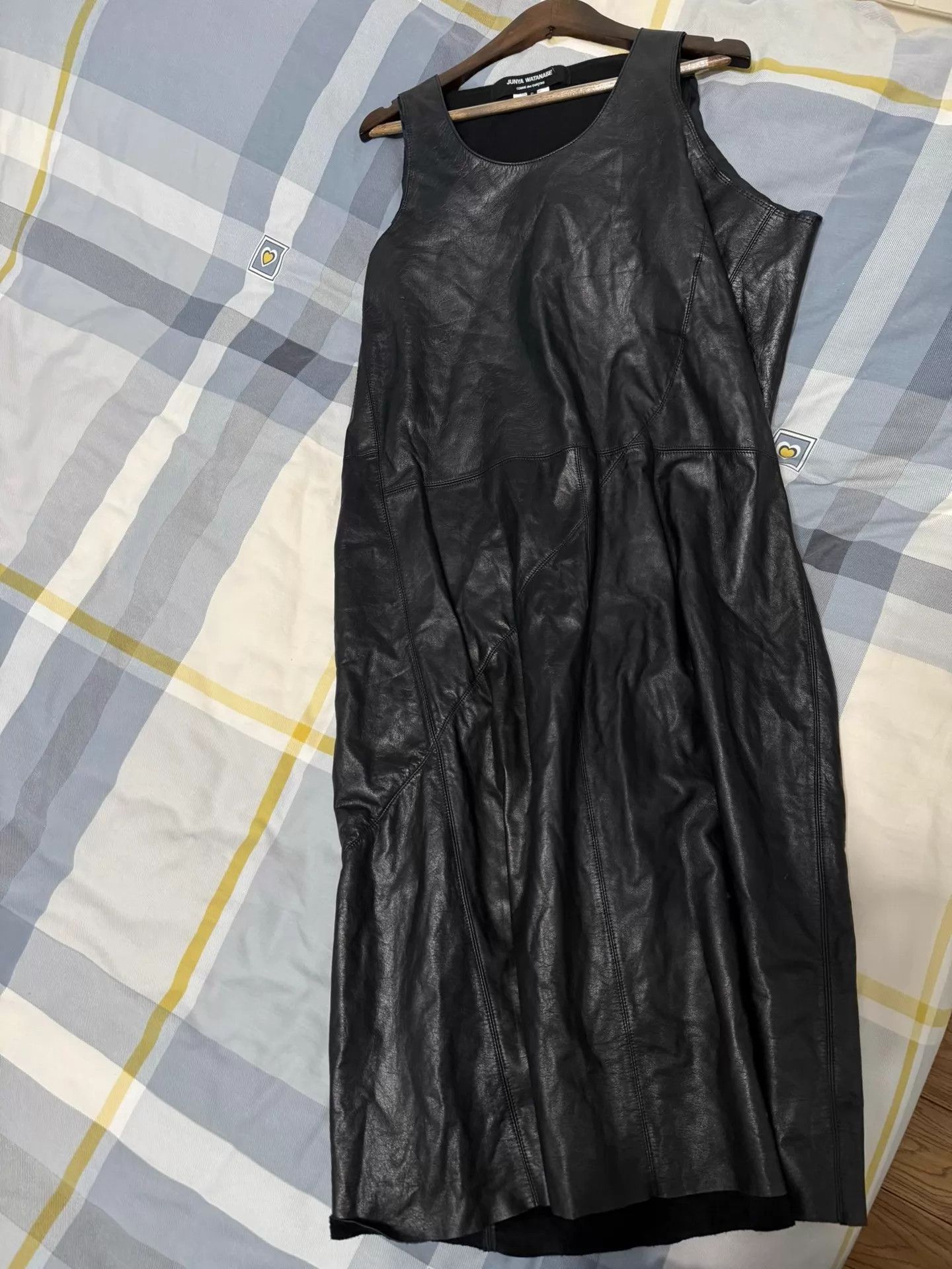 CDG by Comme des Garcons CDG Junya Watanabe Double Layer Leather Dress w/ Lining Size S / US 4 / IT 40 - 6 Thumbnail